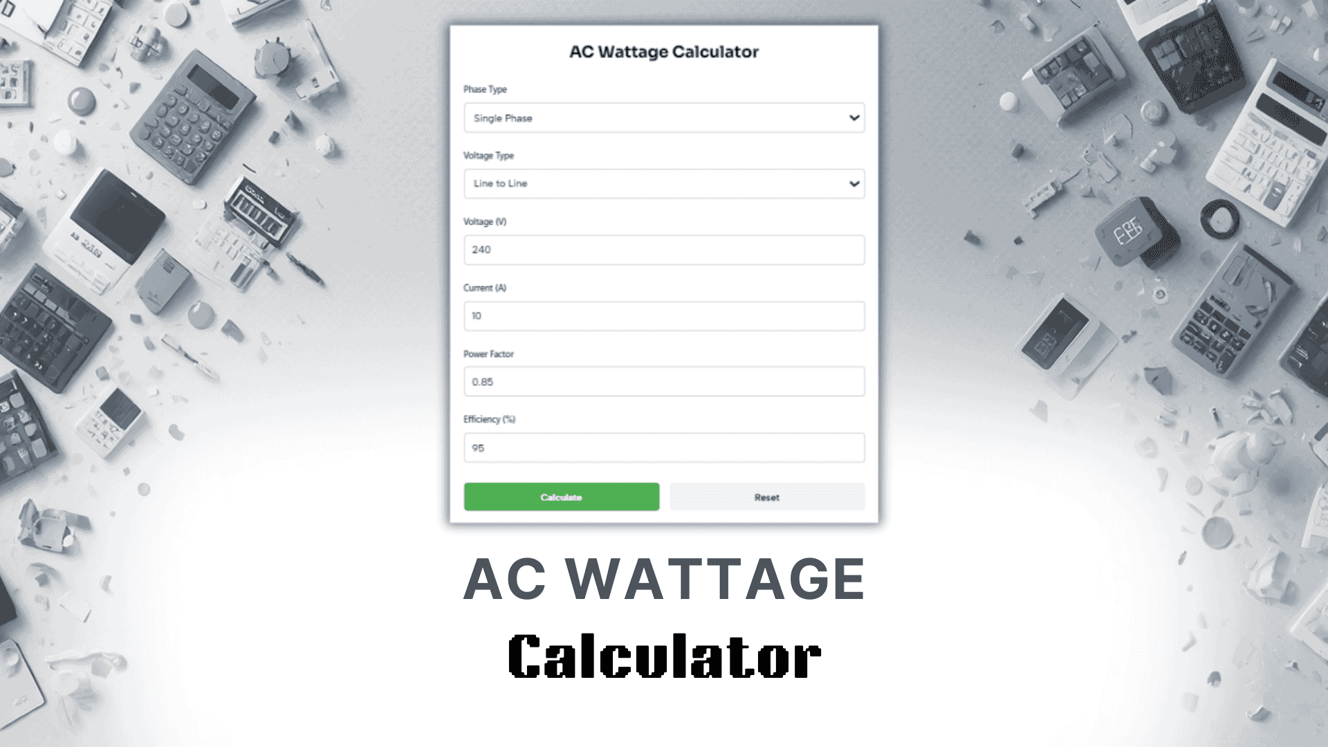 AC Wattage Calculator