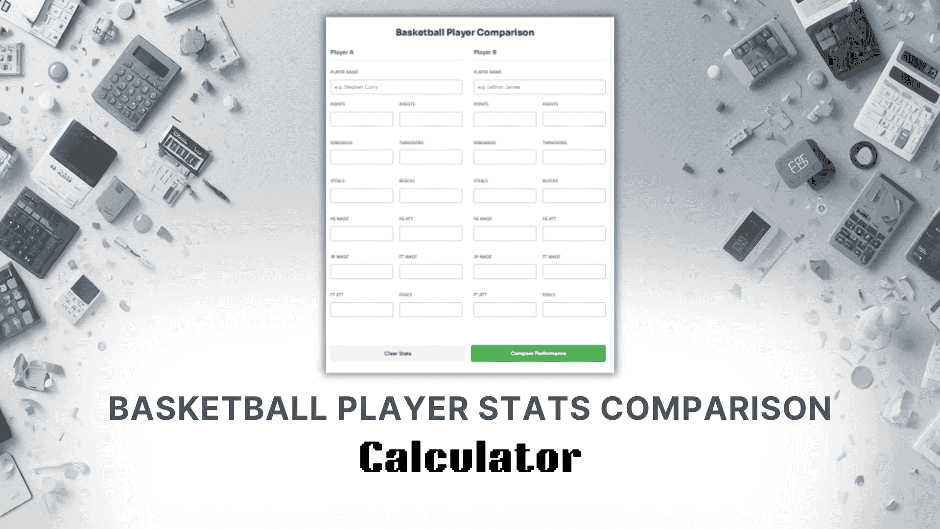 Basketball Player Stats Comparison Calculator