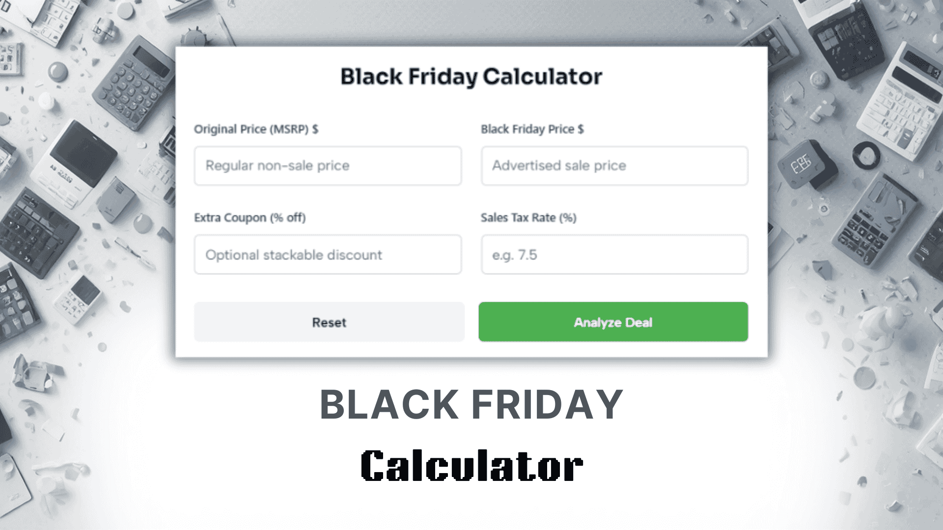 Black Friday Calculator