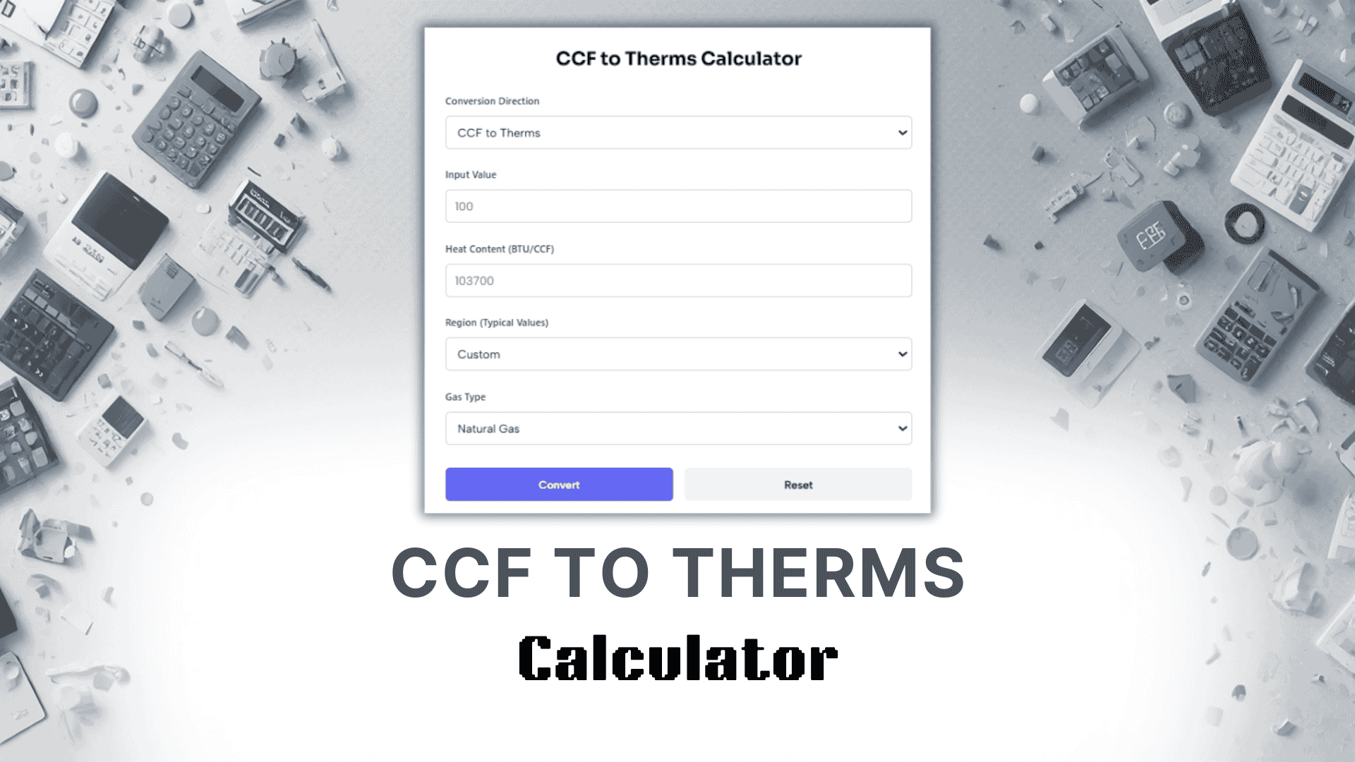 CCF To Therms Calculator