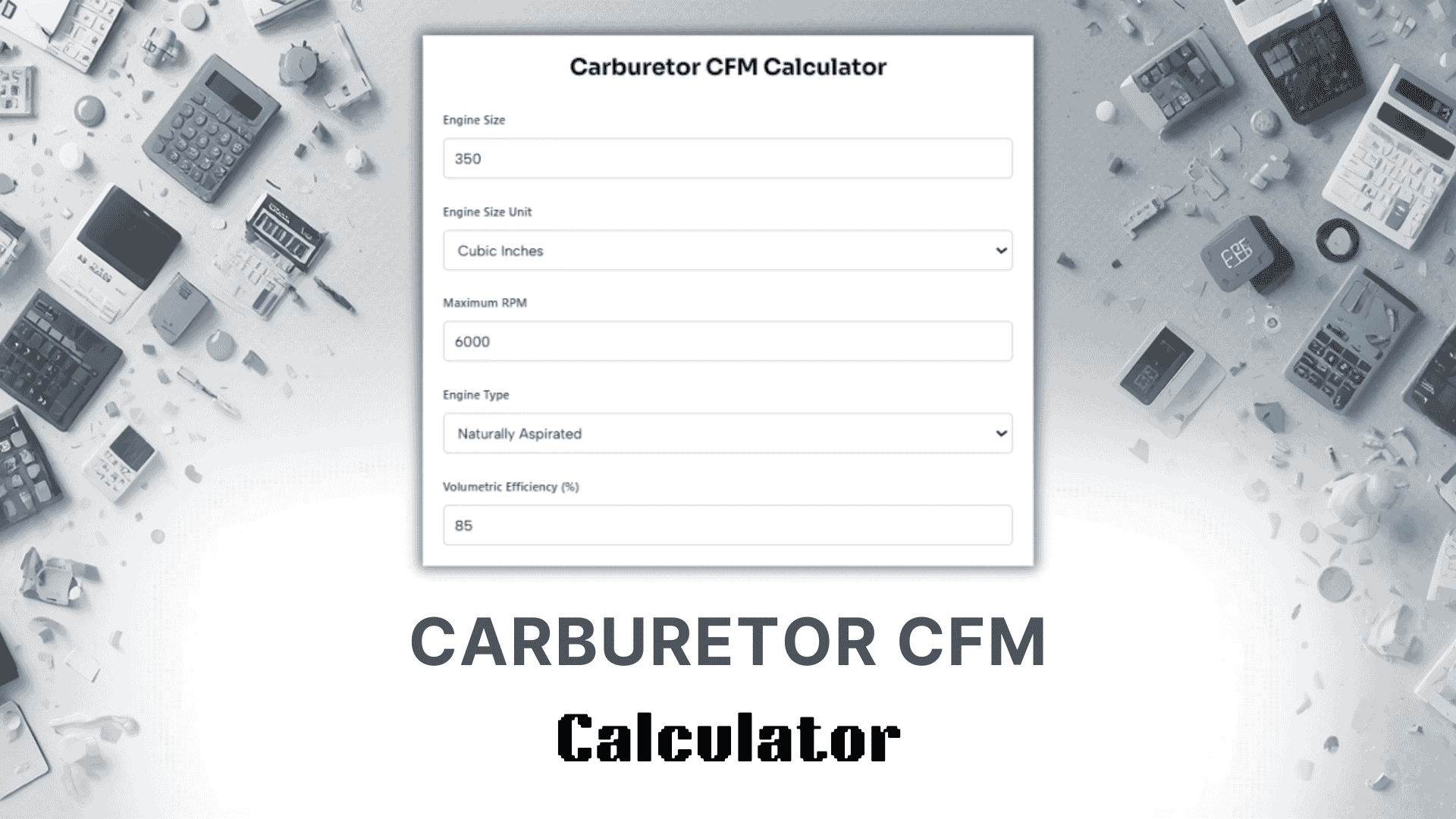 Carburetor CFM Calculator