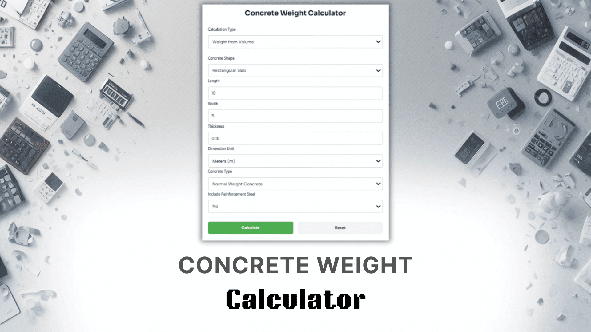Concrete Weight Calculator