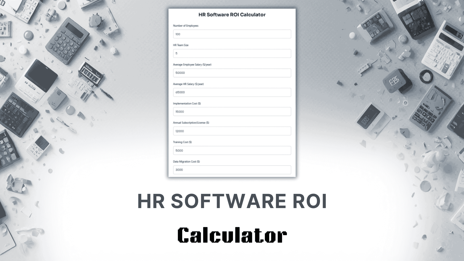 HR Software ROI Calculator