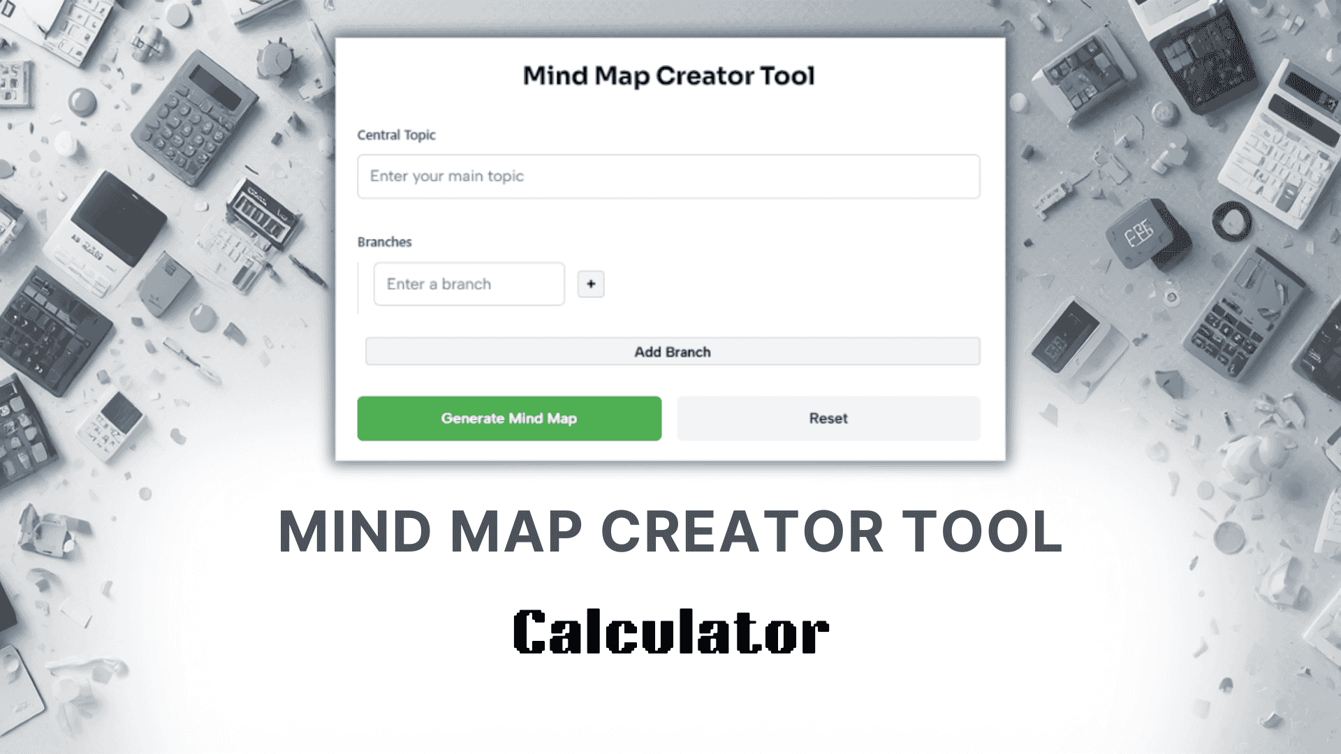 Mind Map Creator Tool Calculator