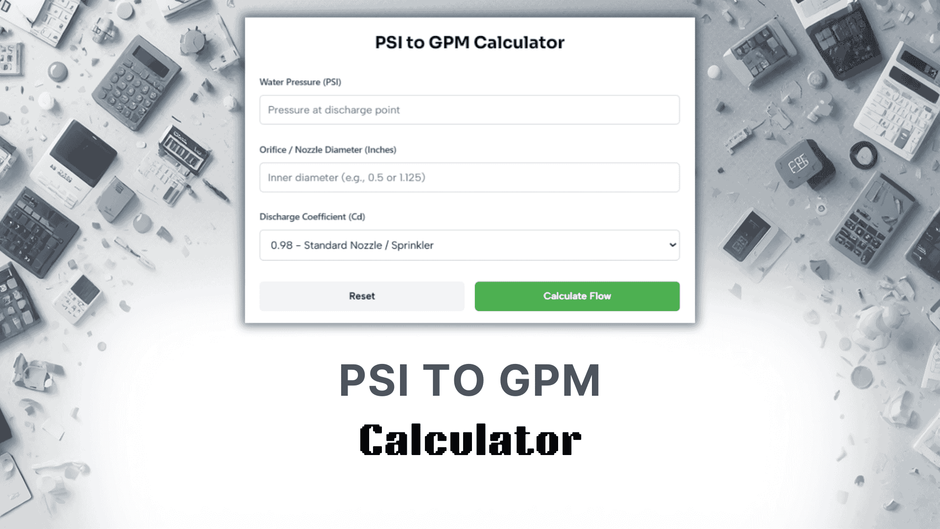 PSI To Gpm Calculator