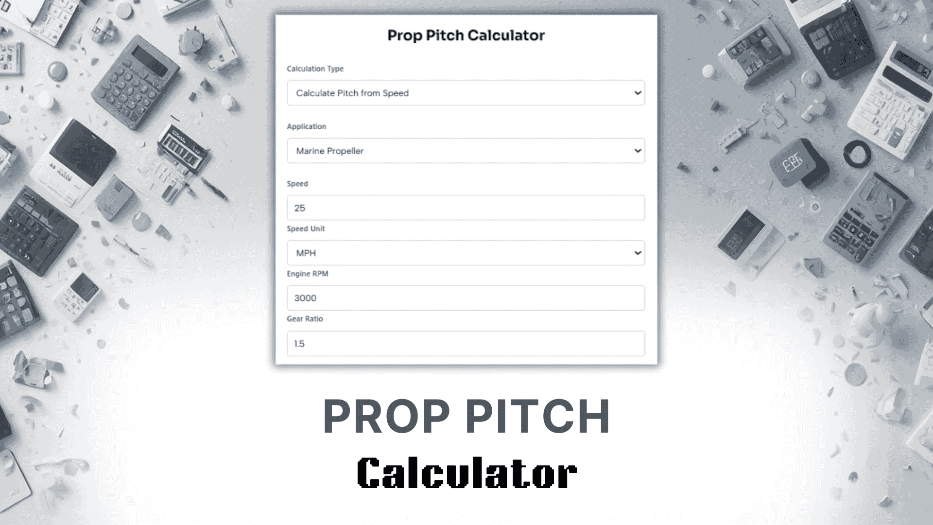 Prop Pitch Calculator