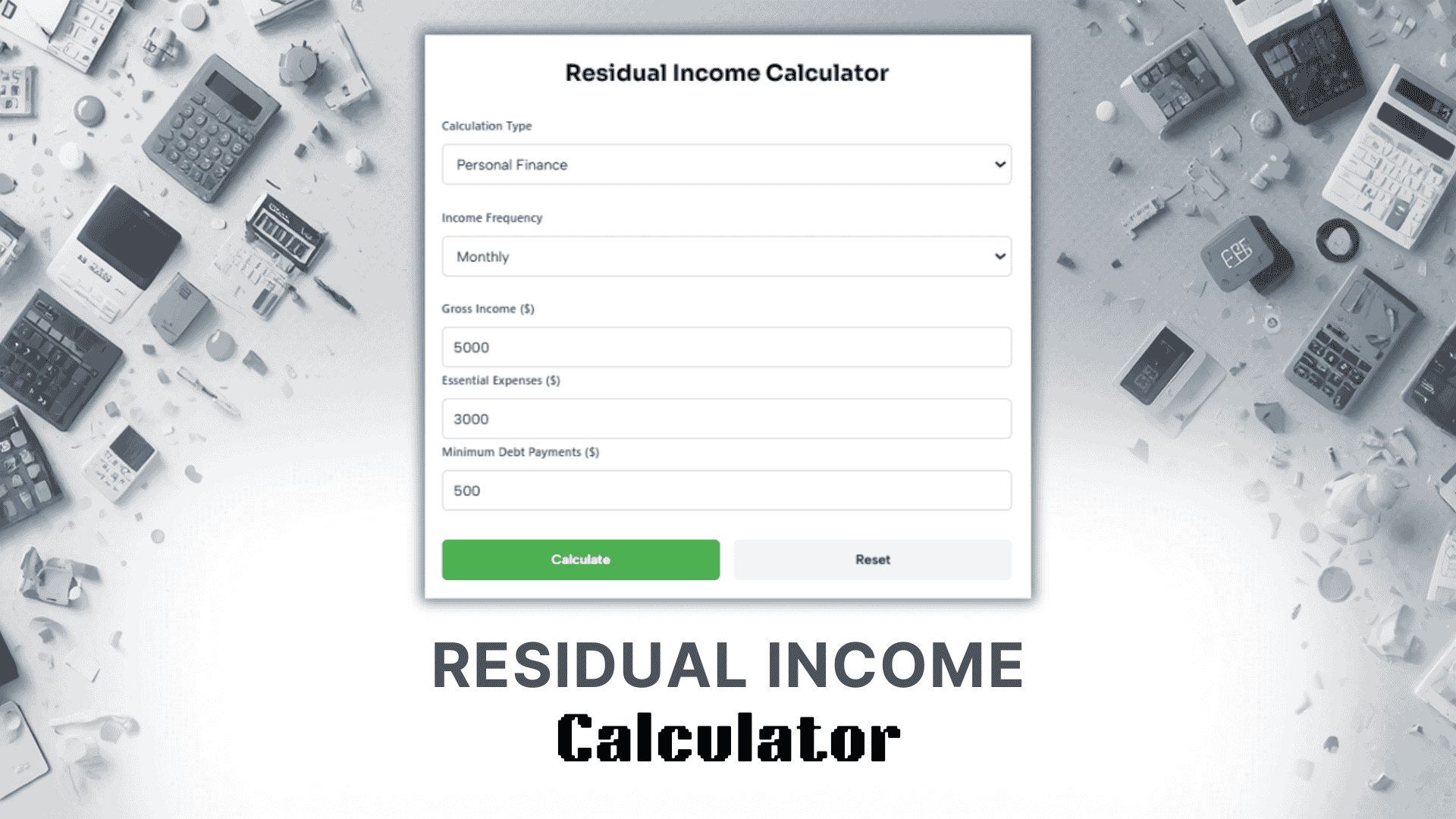 Residual Income Calculator