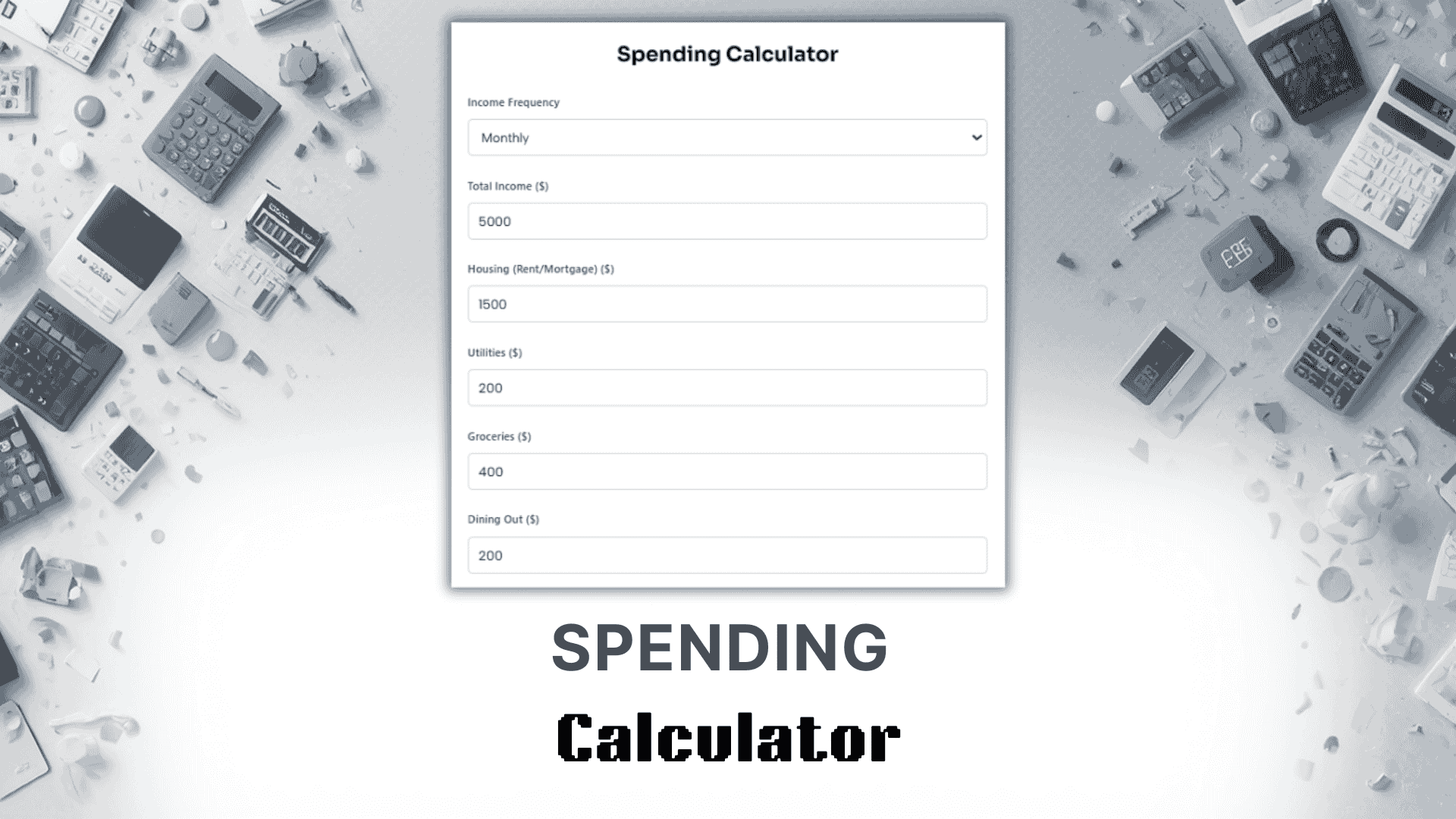Spending Calculator