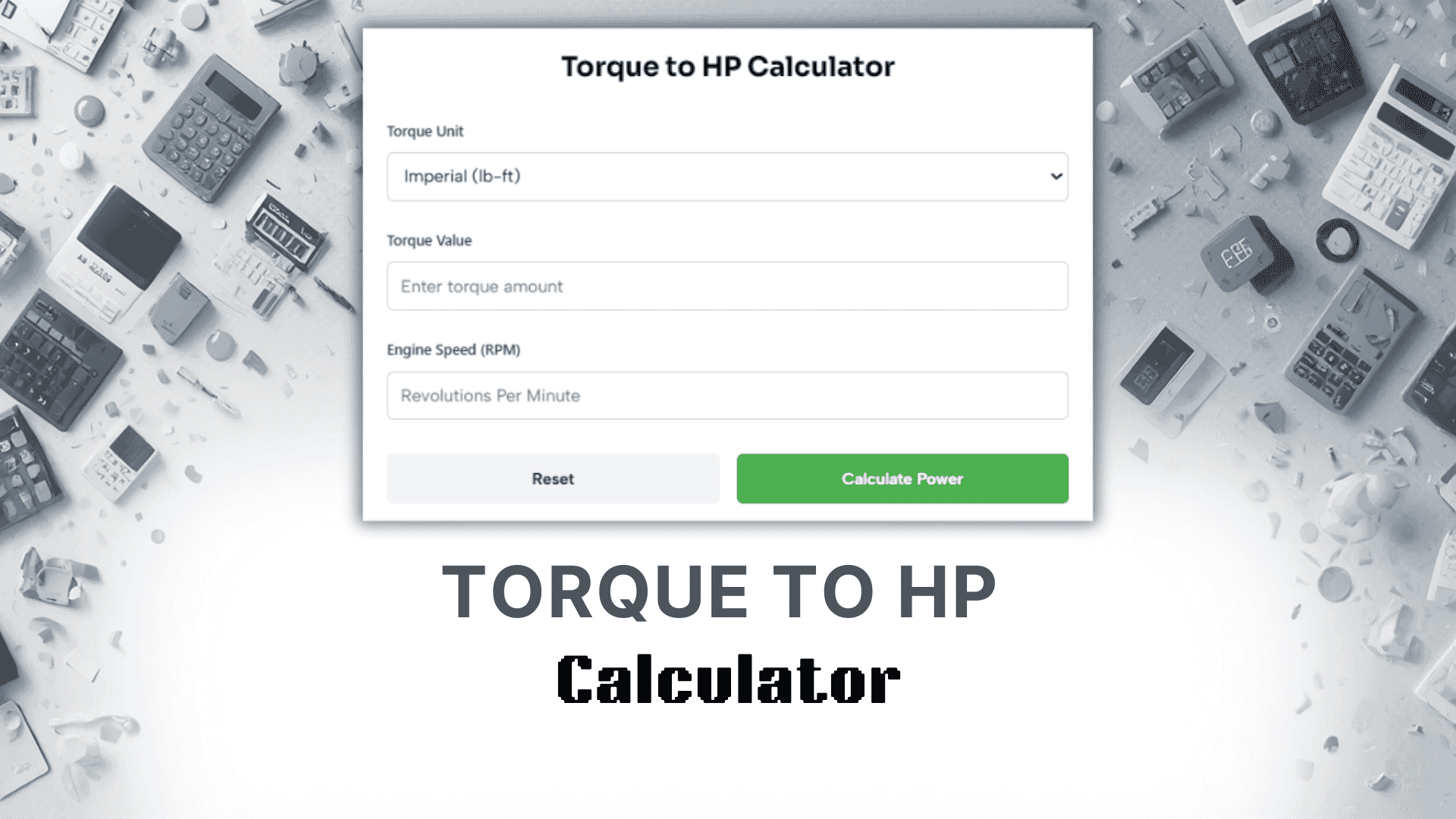 Torque To Hp Calculator