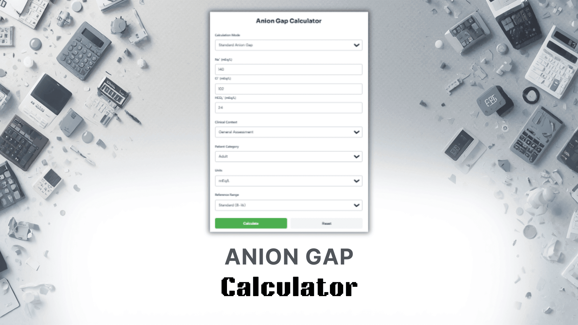 Anion Gap Calculator
