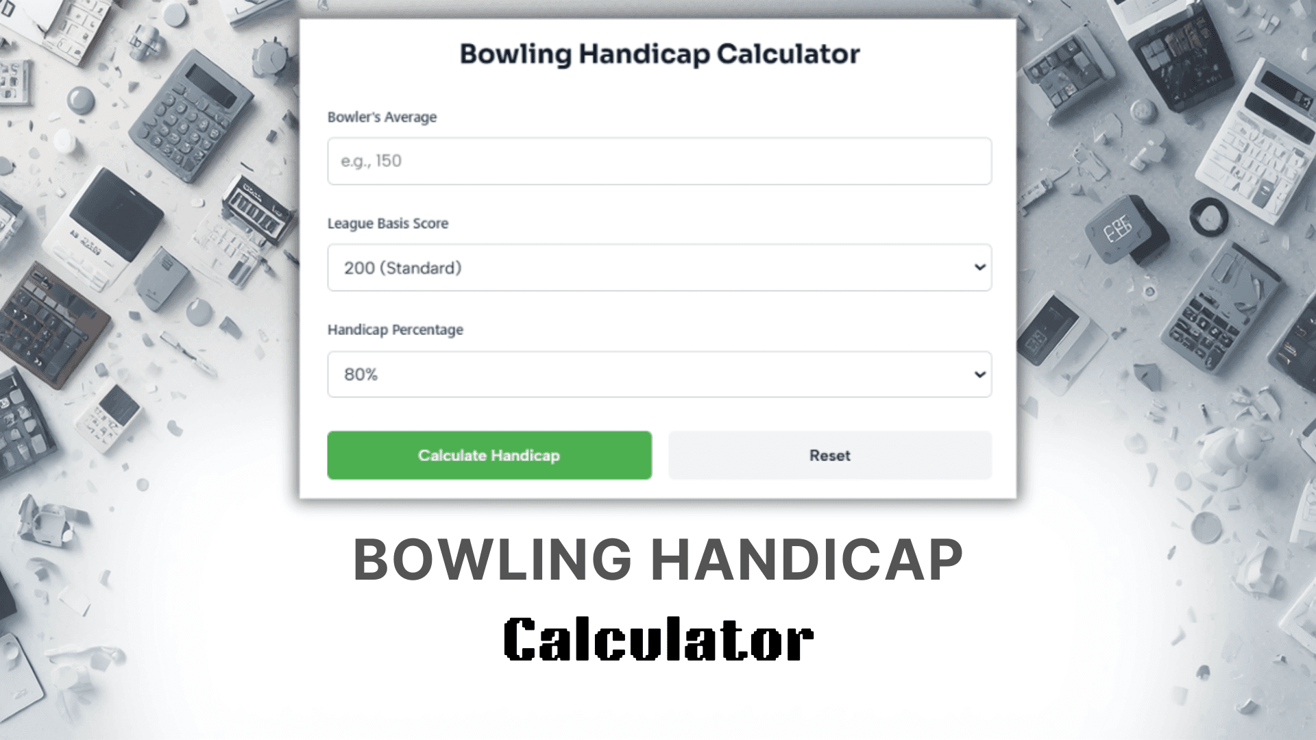 Bowling Handicap Calculator