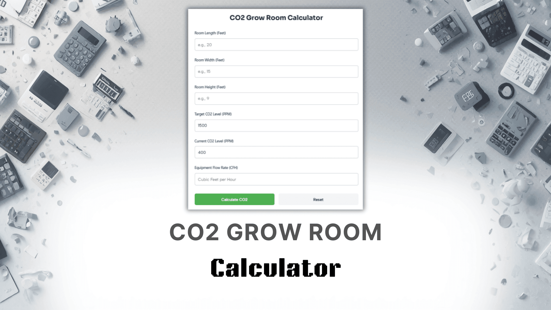 CO2 Grow Room Calculator