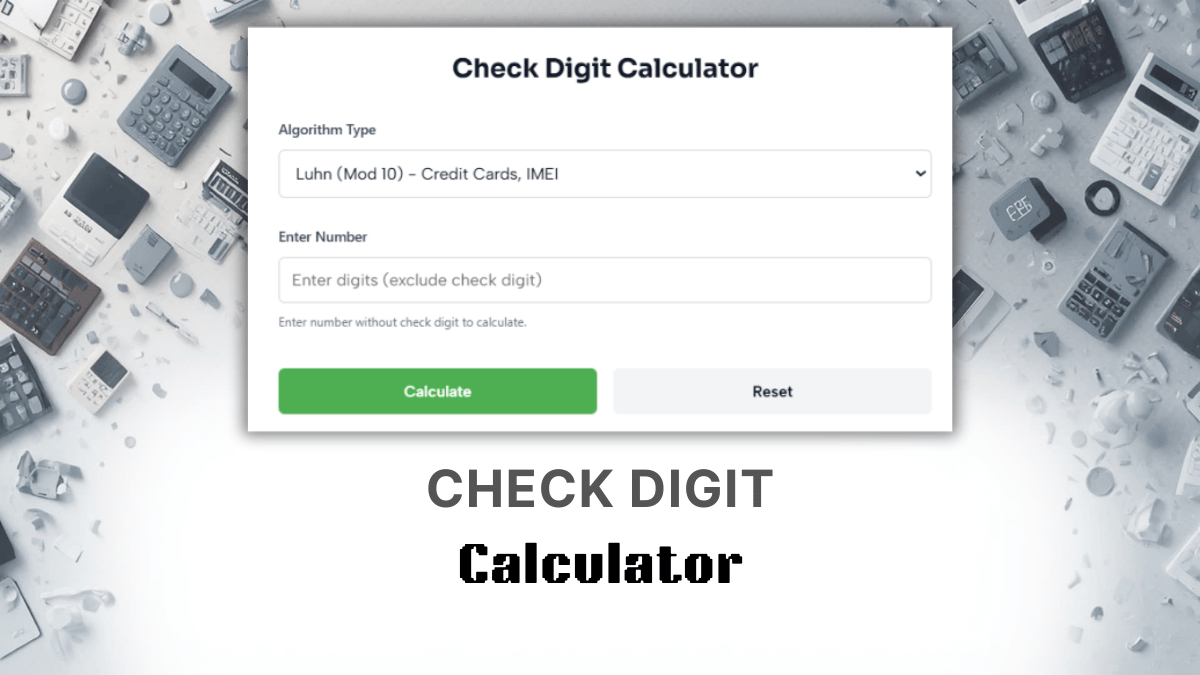 Check Digit Calculator