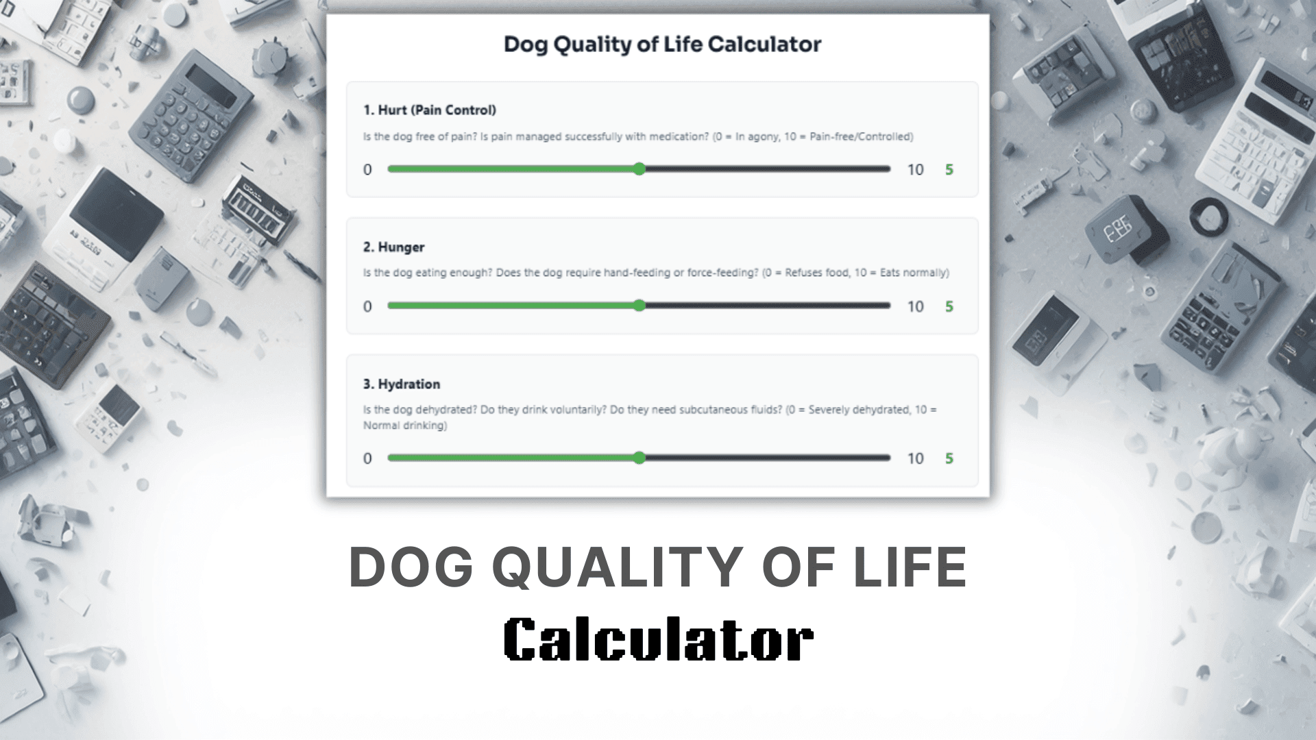 Dog Quality Of Life Calculator