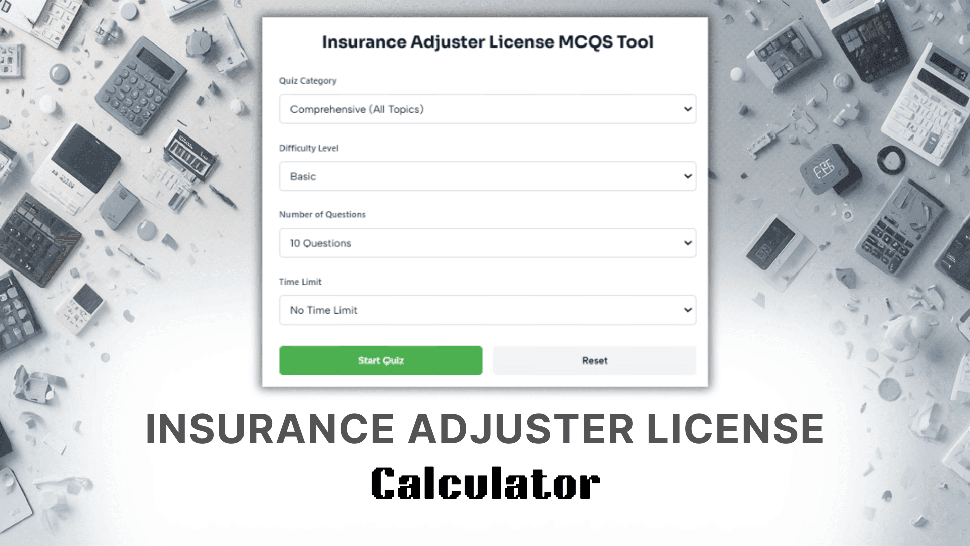 Insurance Adjuster License Calculator