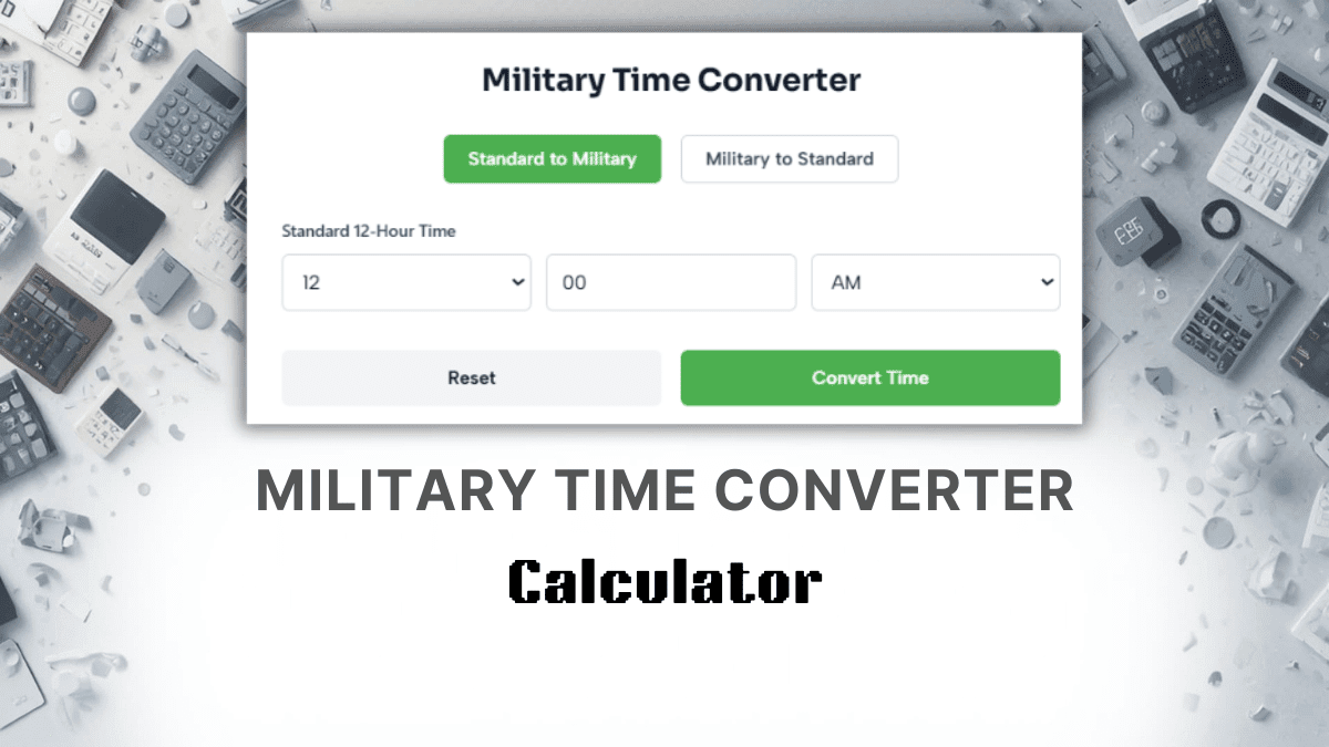 Military Time Converter Calculator