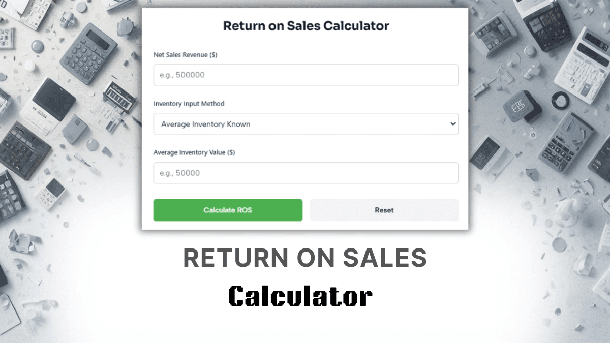 Return On Sales Calculator