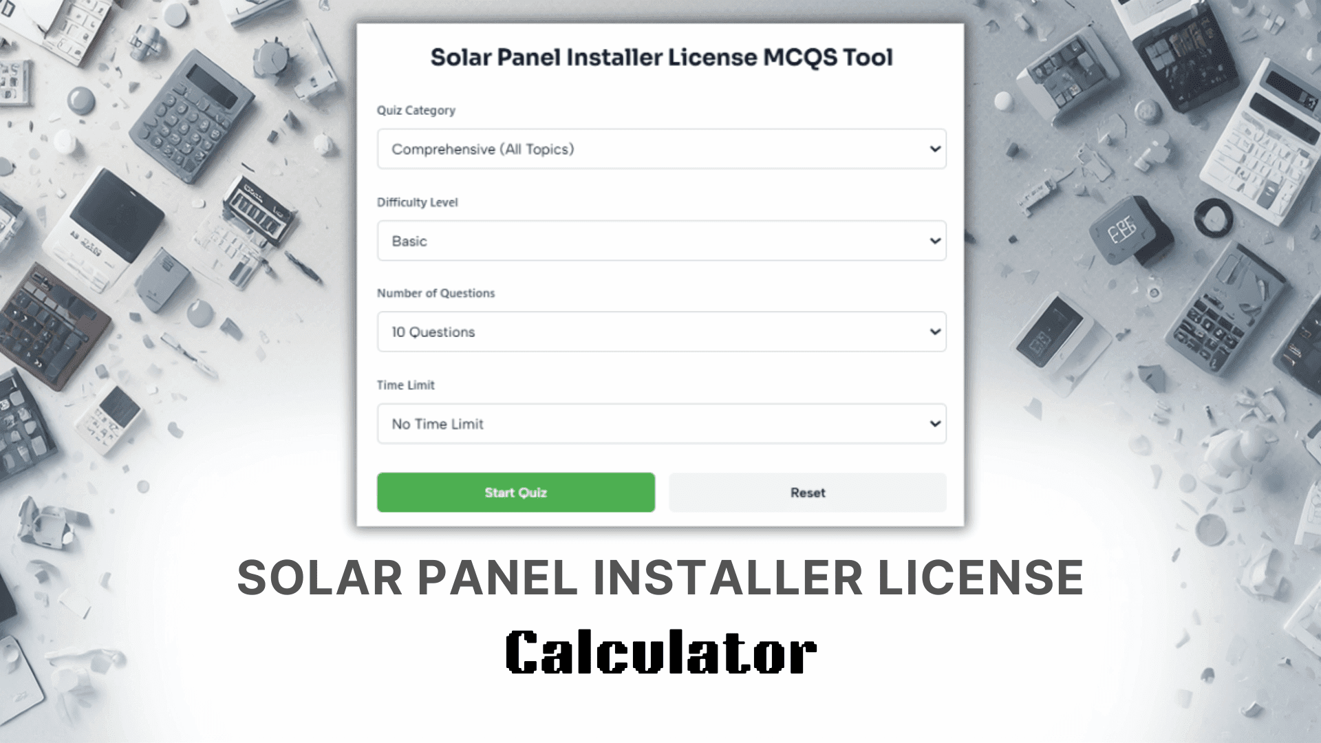 Solar Panel Installer License Calculator