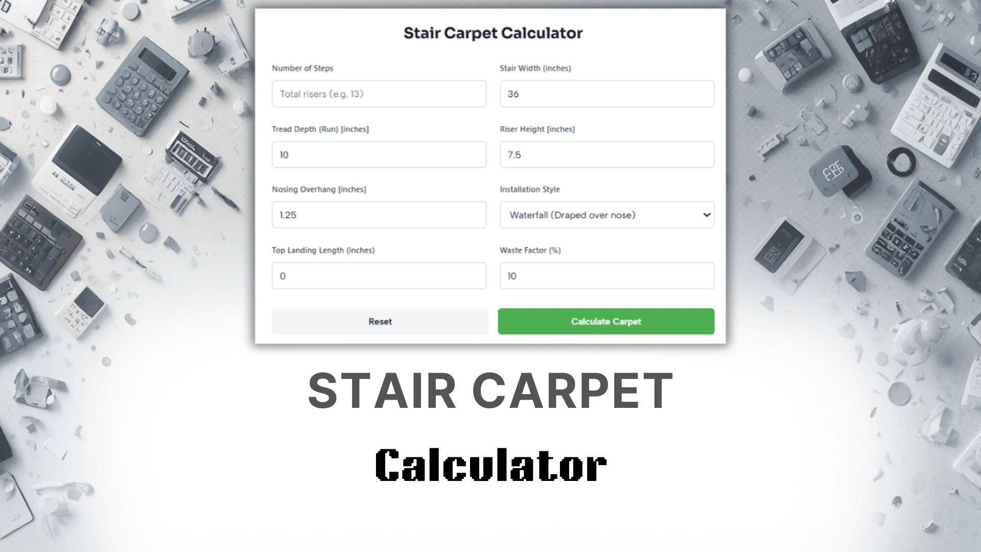 Stair Carpet Calculator