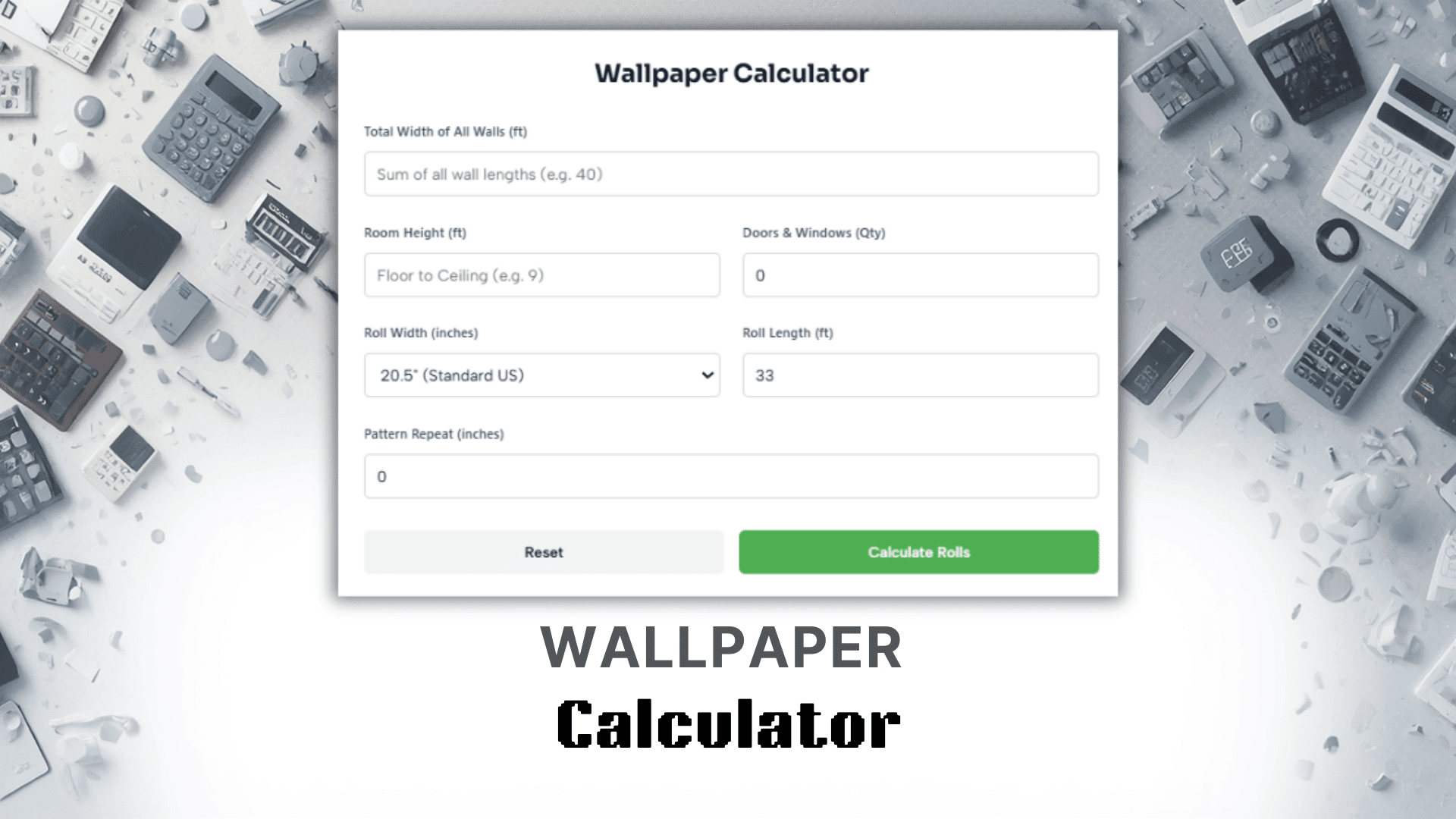 Wallpaper Calculator