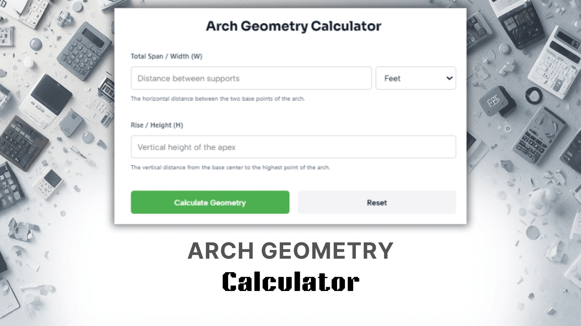 Arch Geometry Calculator