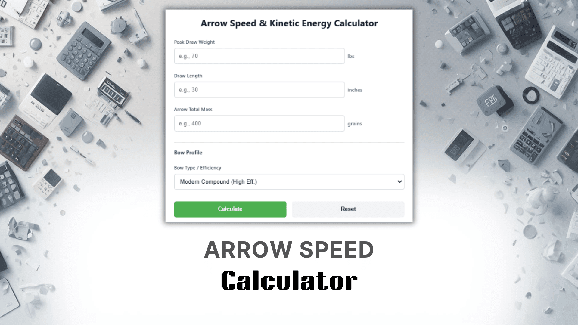 Arrow Speed Calculator