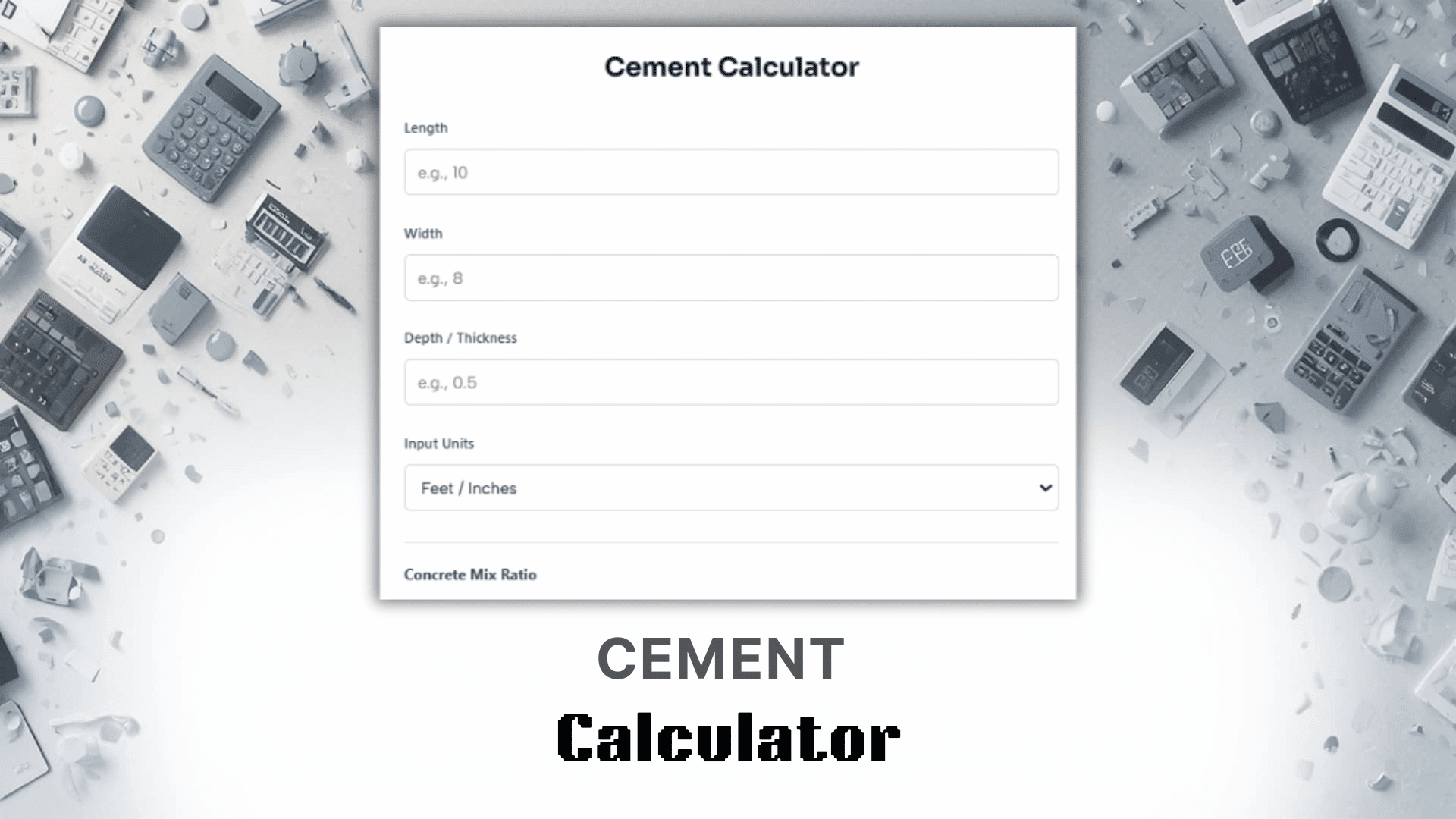 Cement Calculator