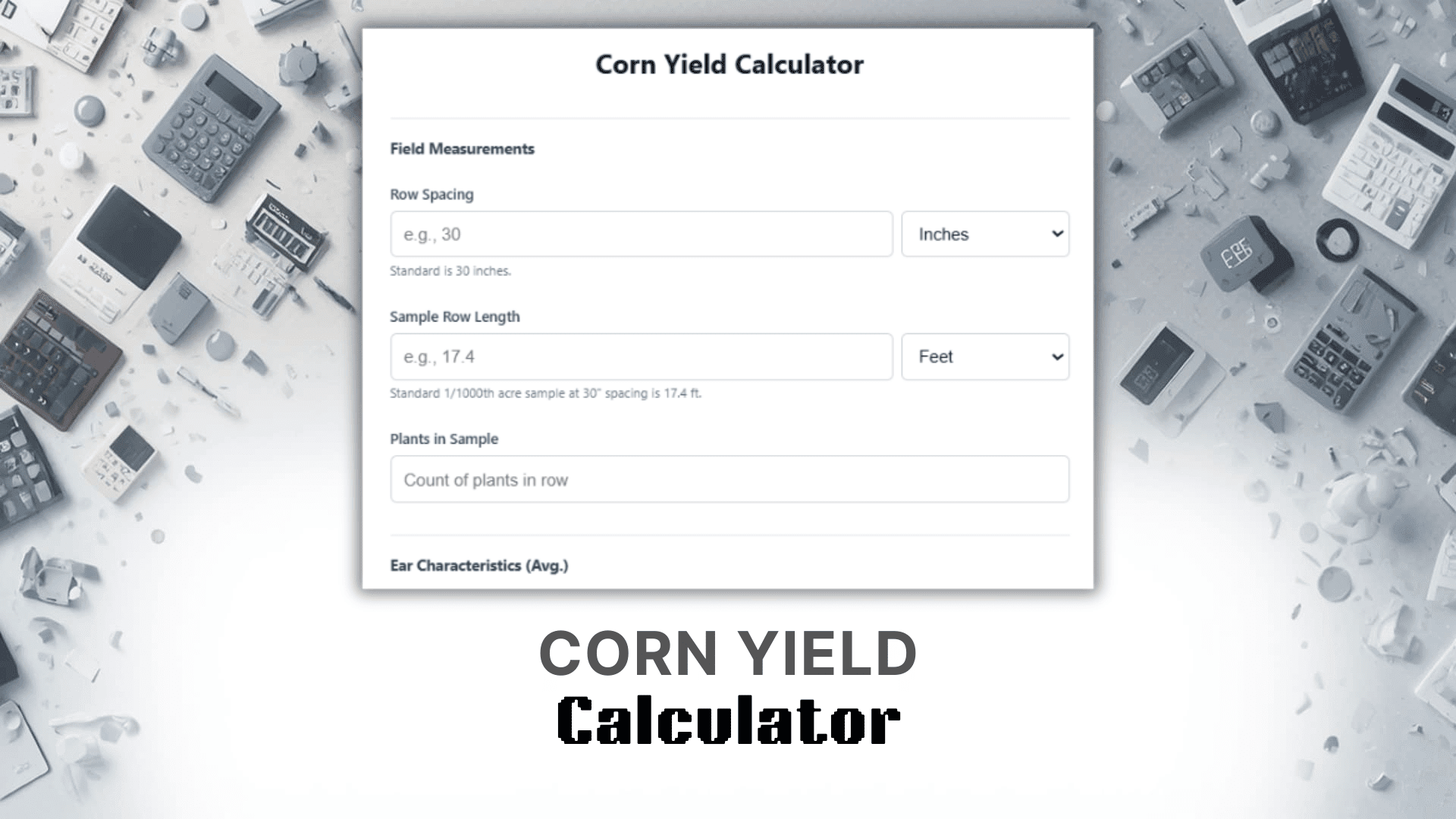 Corn Yield Calculator