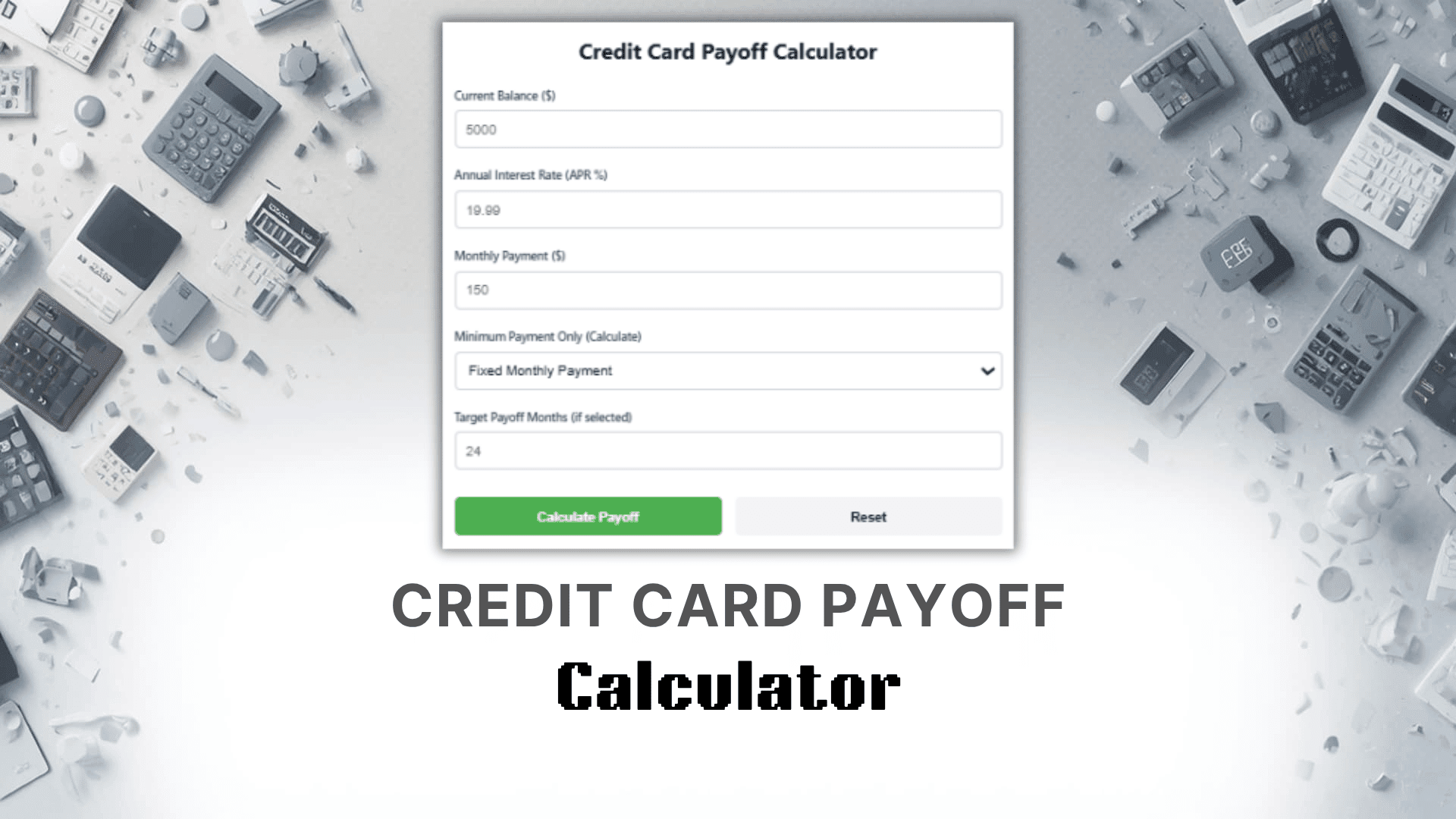 Credit Card Payoff Calculator