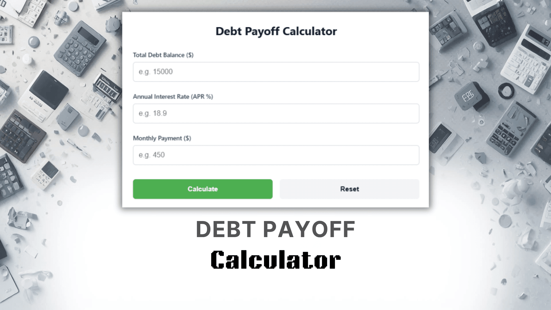 Debt Payoff Calculator