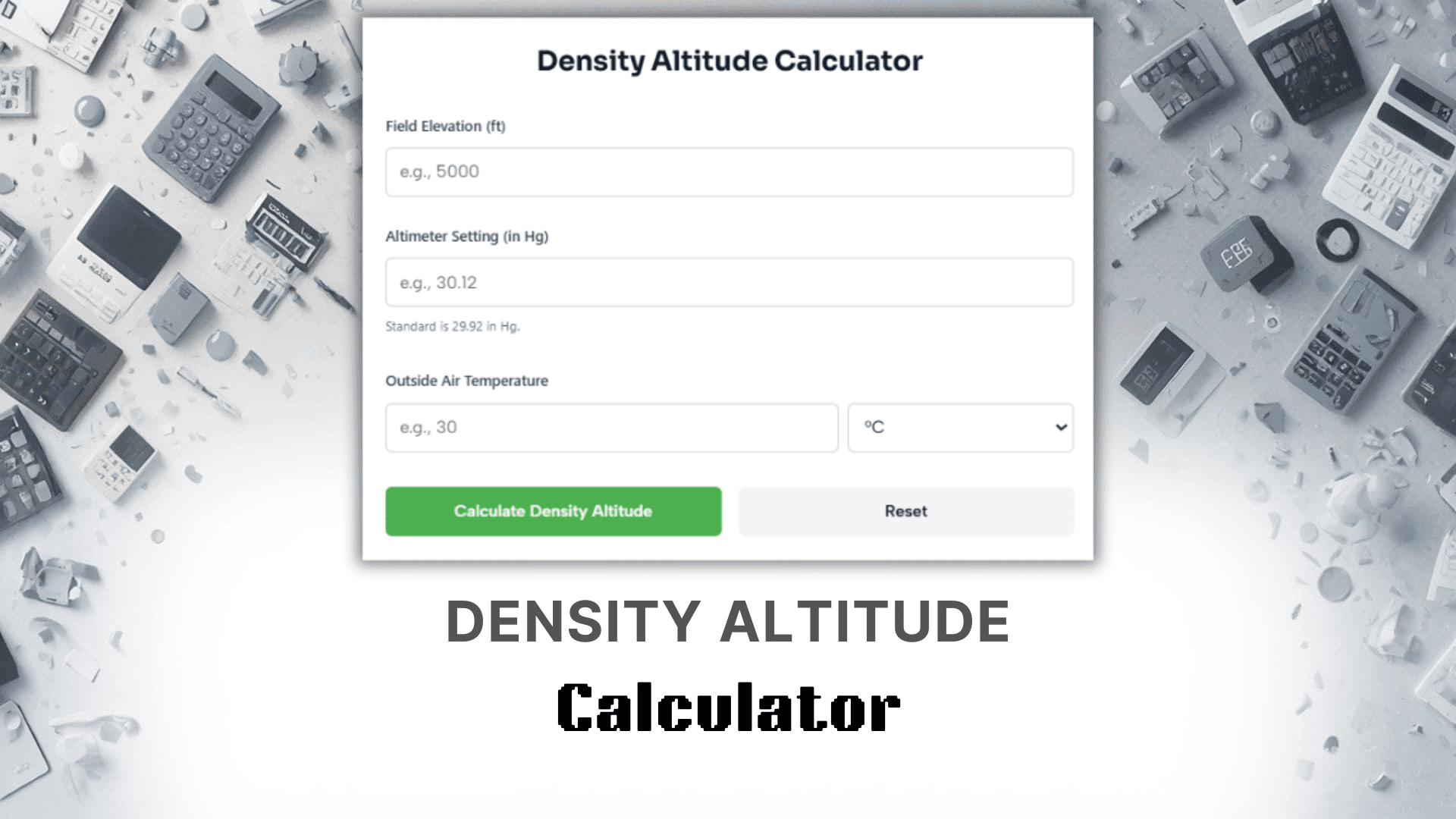 Density Altitude Calculator