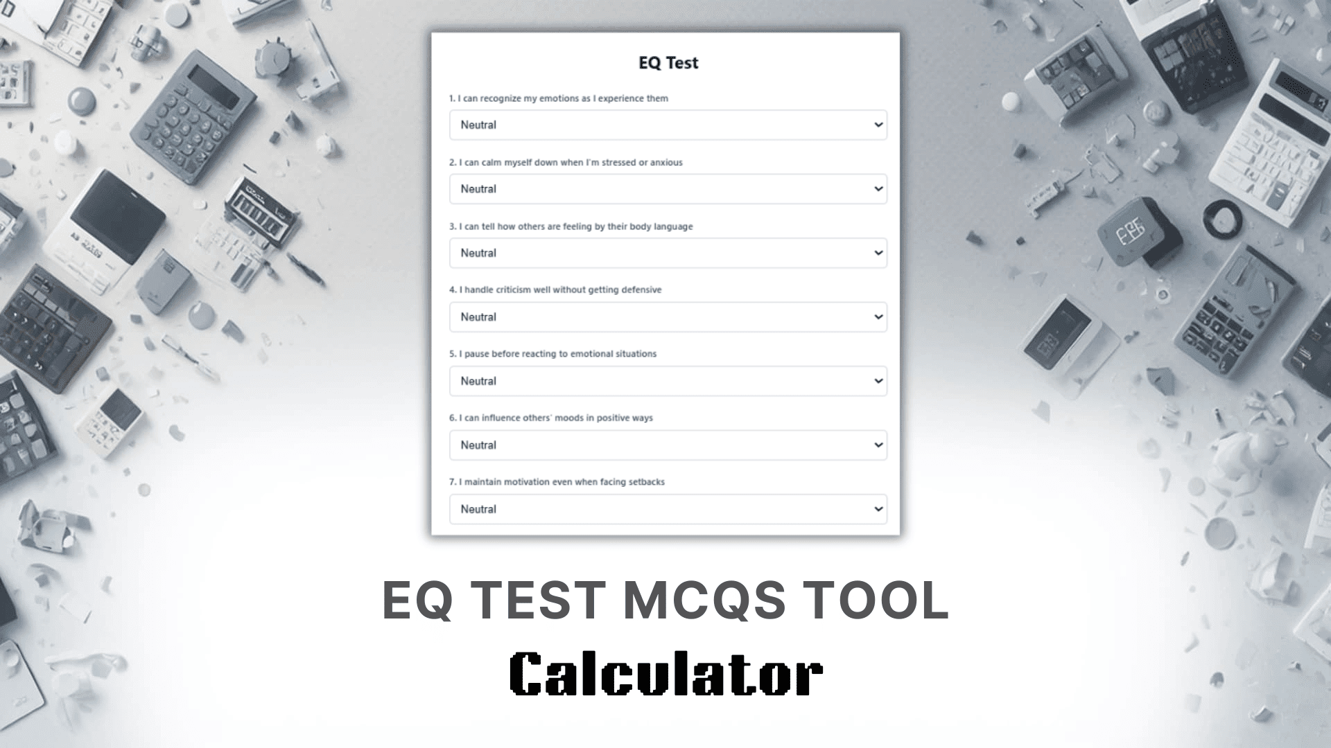 EQ Test MCQS Tool Calculator