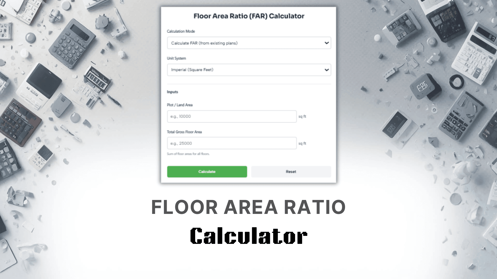 Floor Area Ratio Calculator