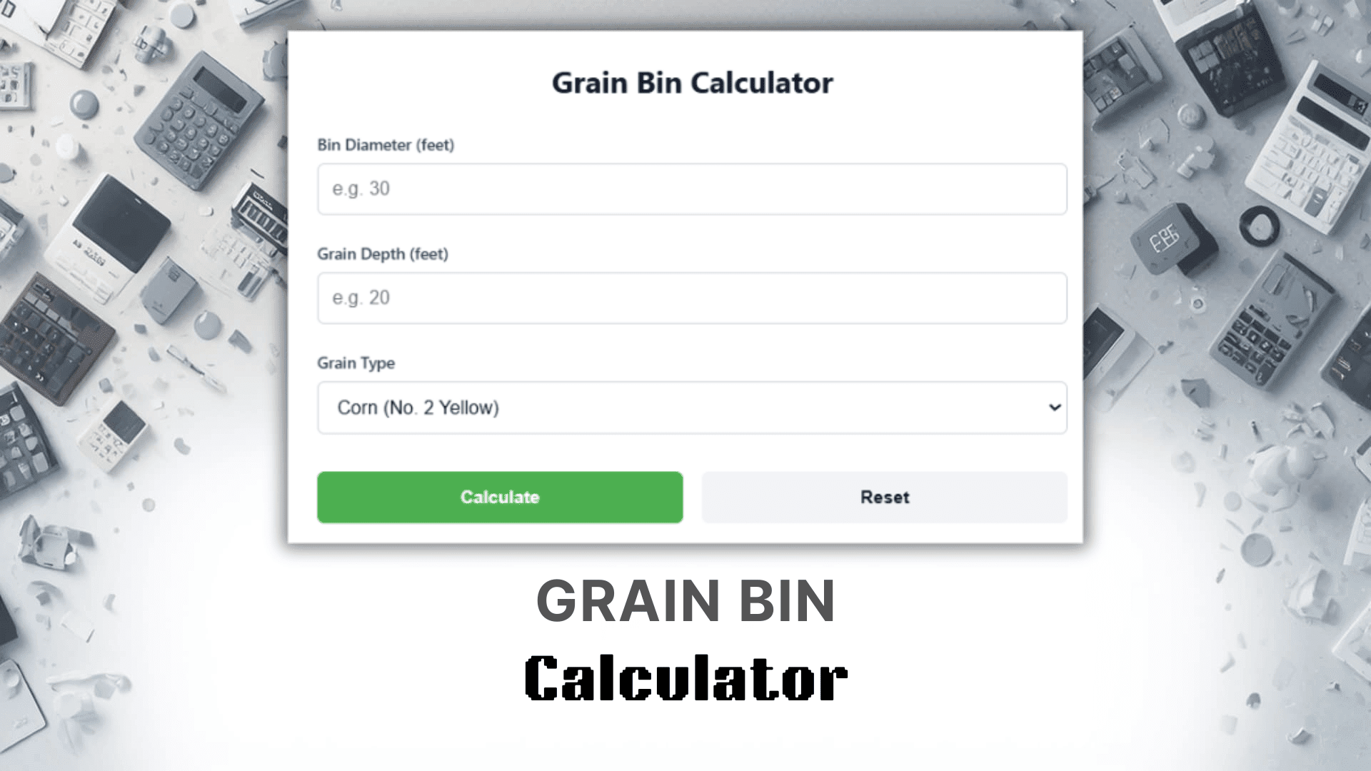 Grain Bin Calculator