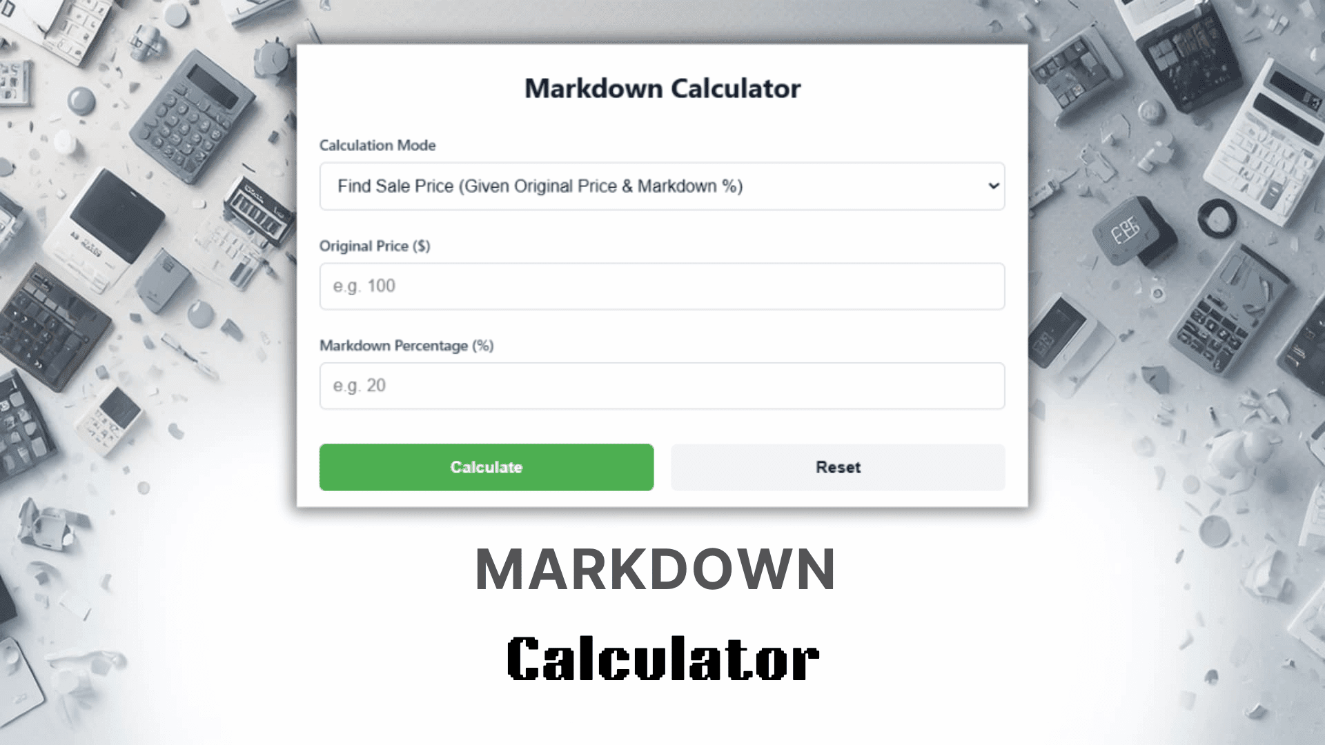 Markdown Calculator