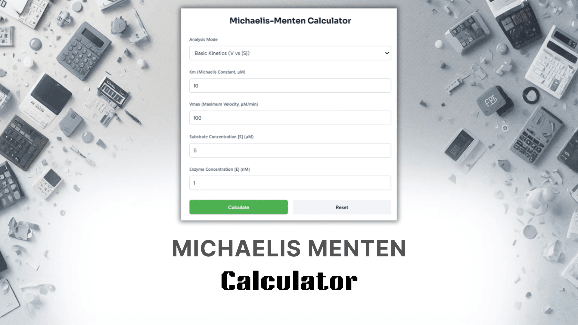 Michaelis Menten Calculator