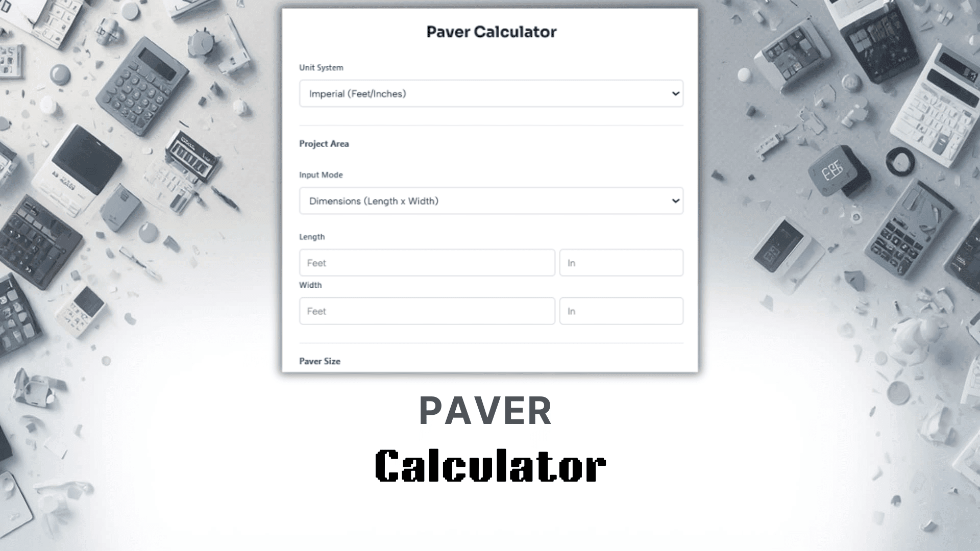 Paver Calculator