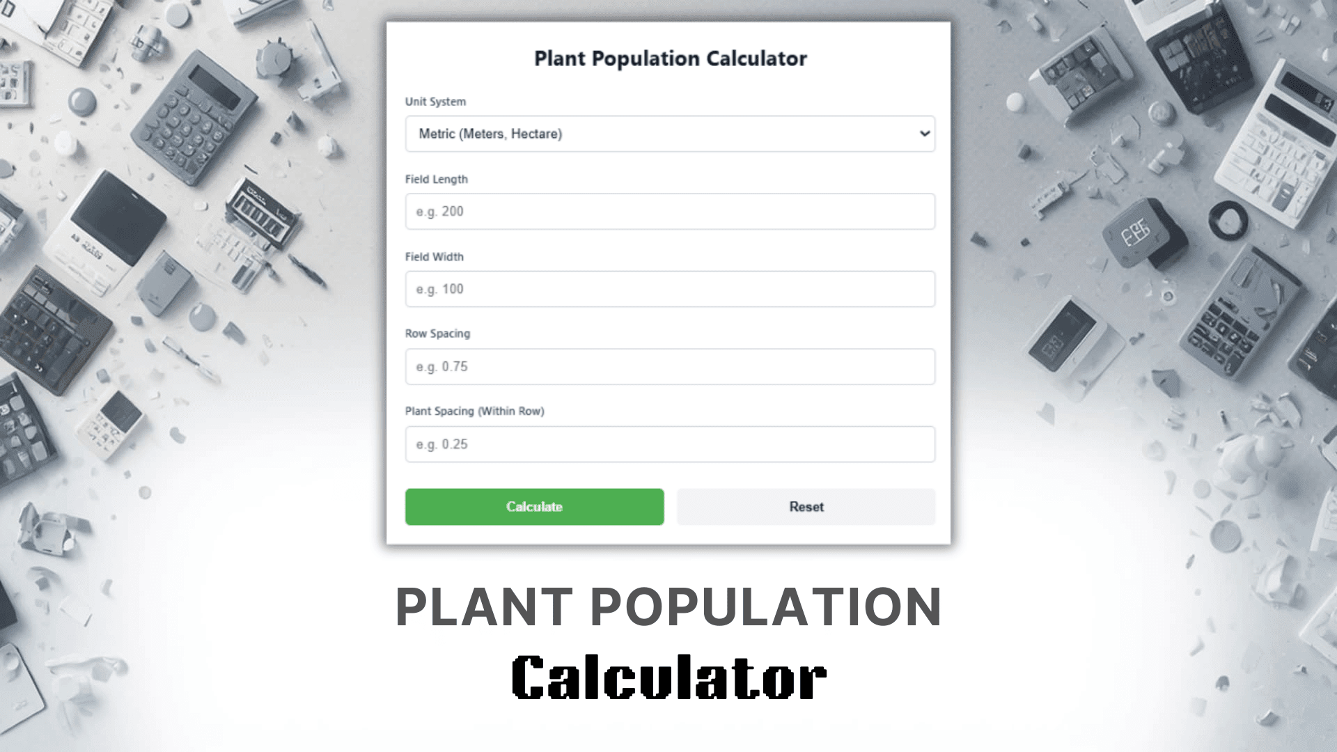 Plant Population Calculator
