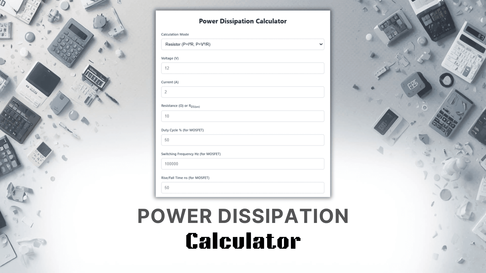 Power Dissipation Calculator