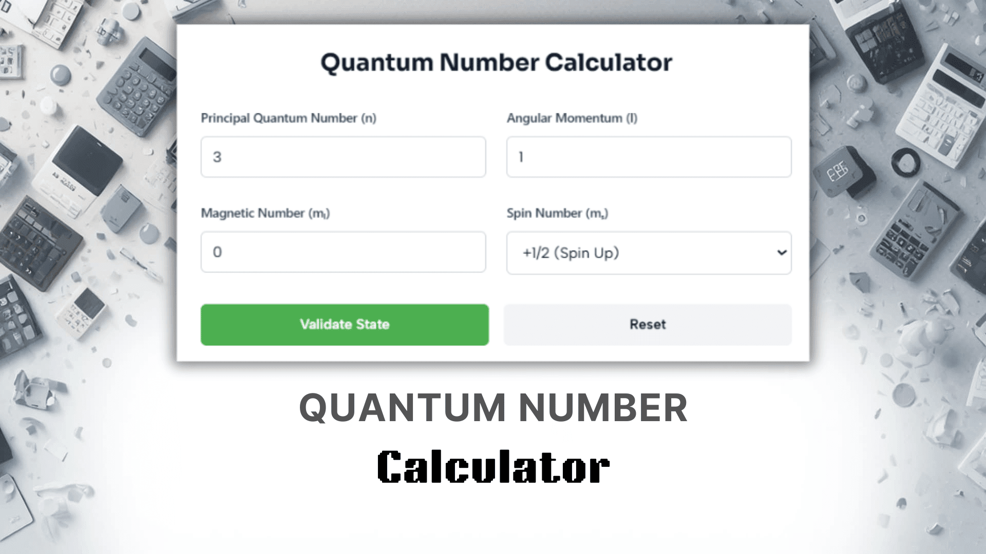Quantum Number Calculator