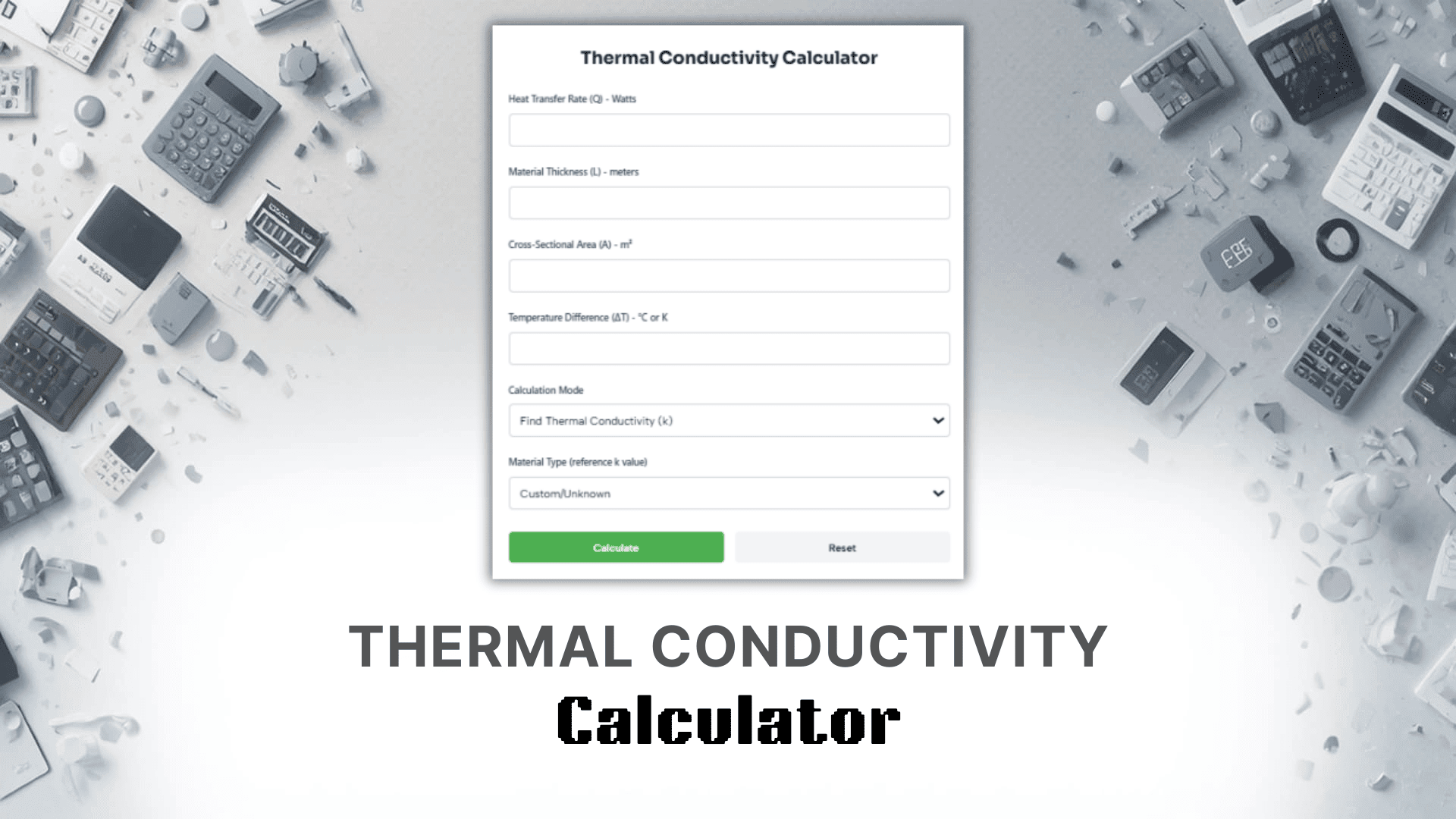 Thermal Conductivity Calculator