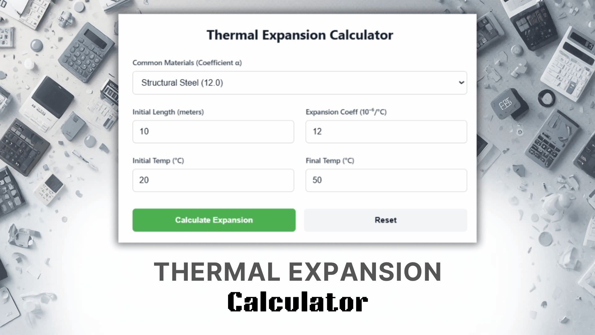 Thermal Expansion Calculator