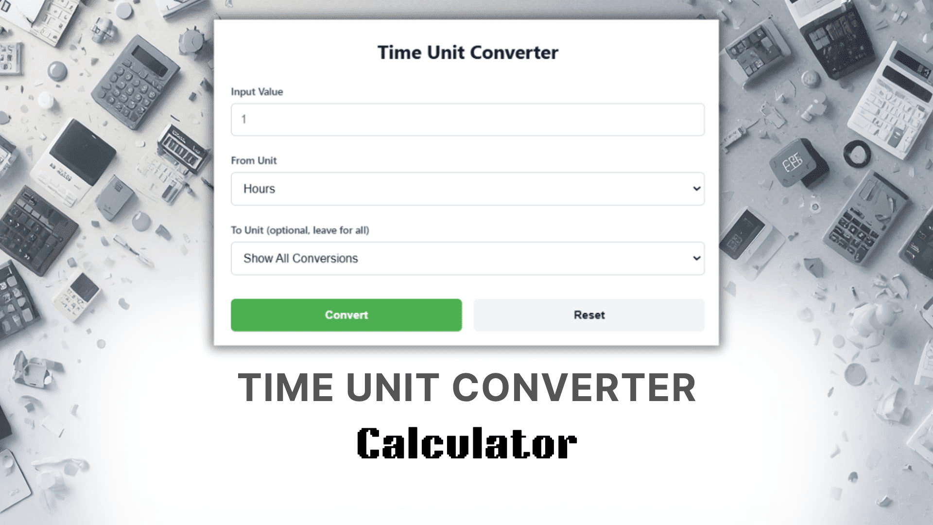 Time Unit Converter Calculator