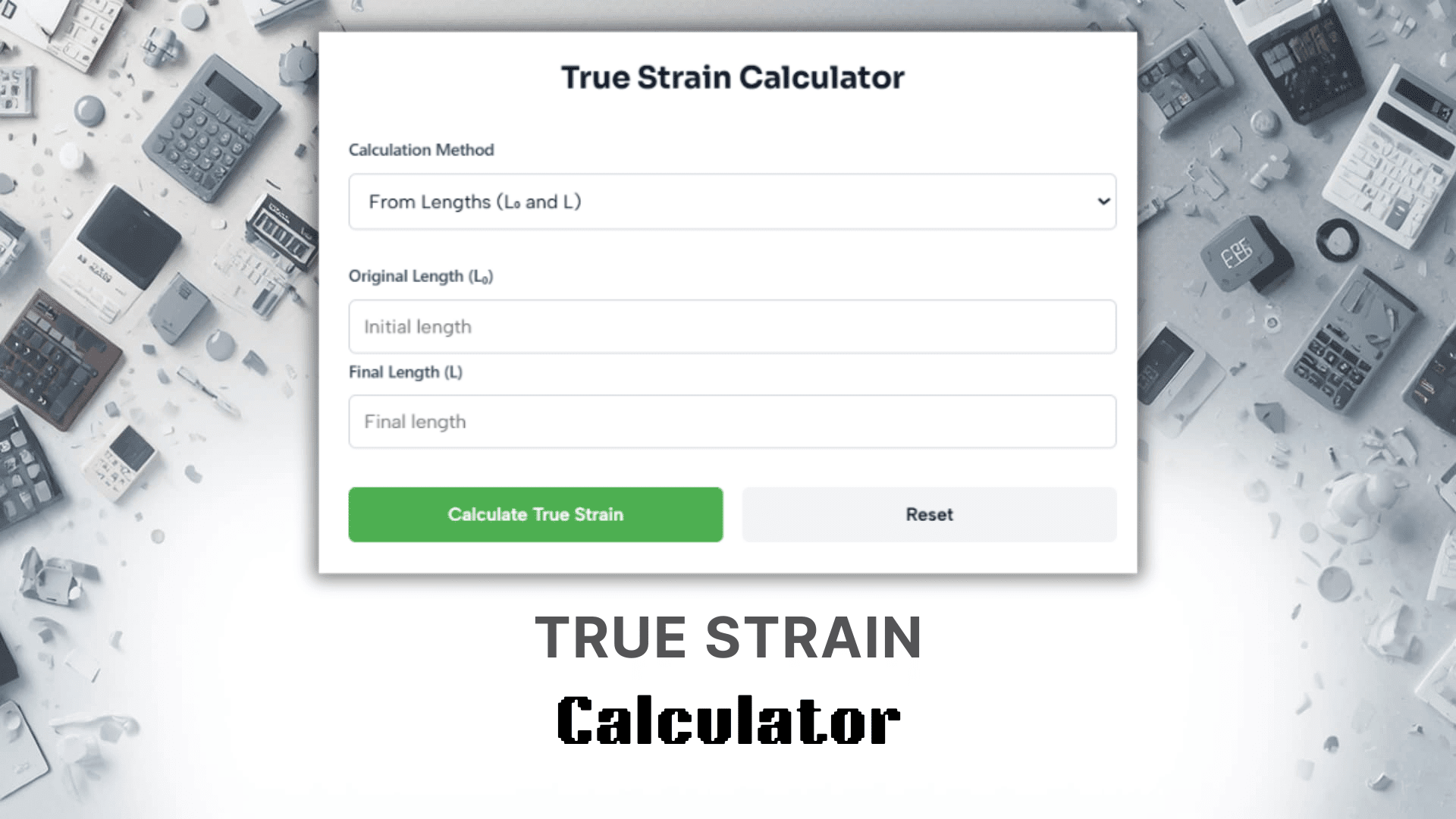 True Strain Calculator