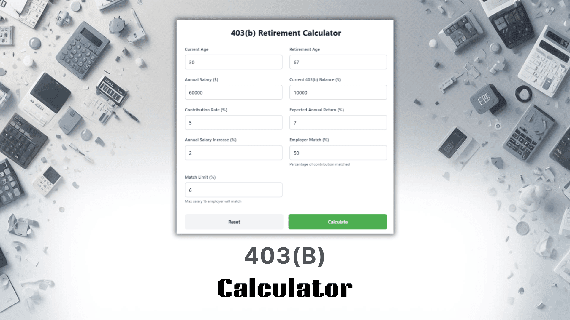 403(B) Calculator