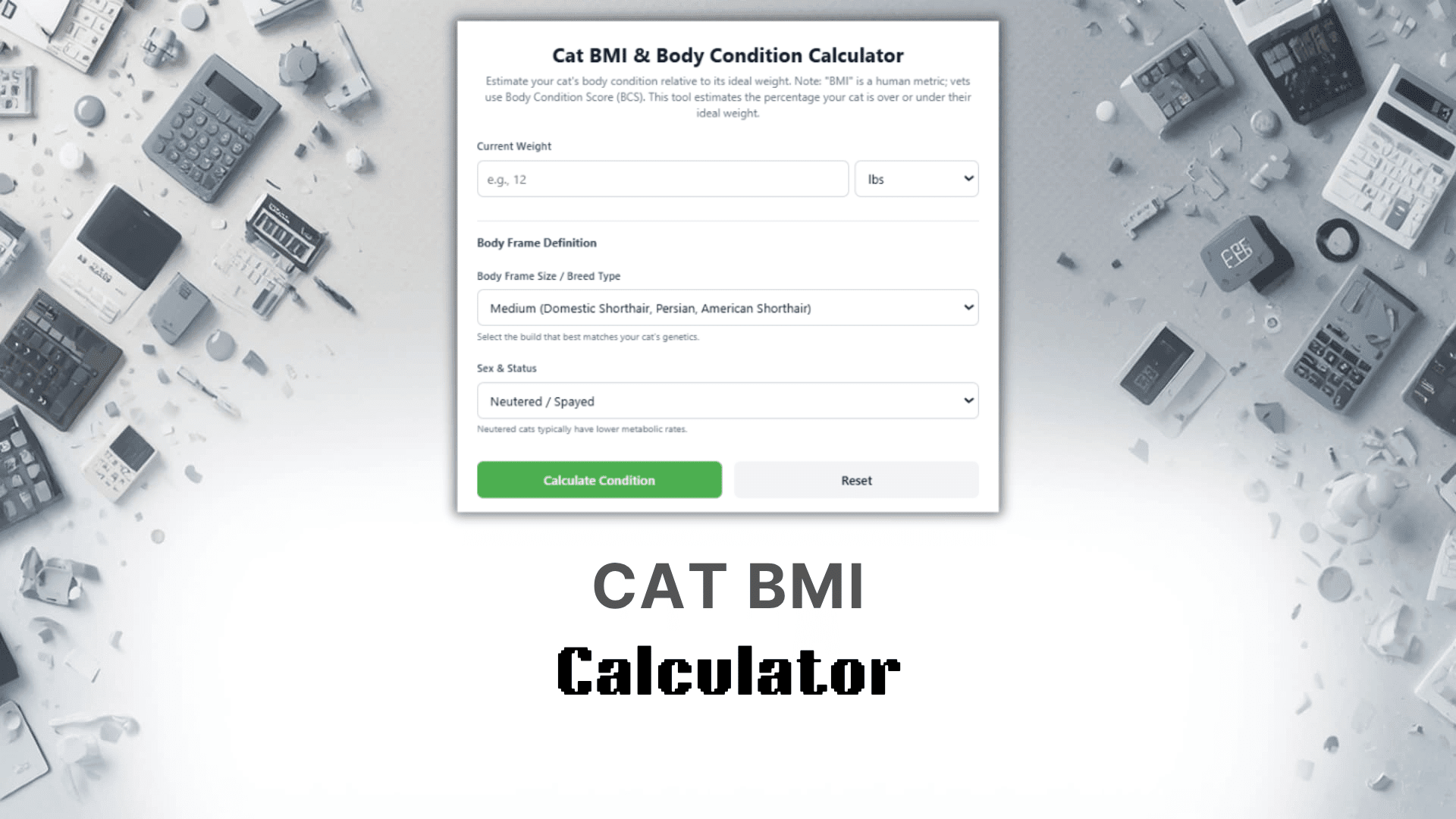 Cat Bmi Calculator
