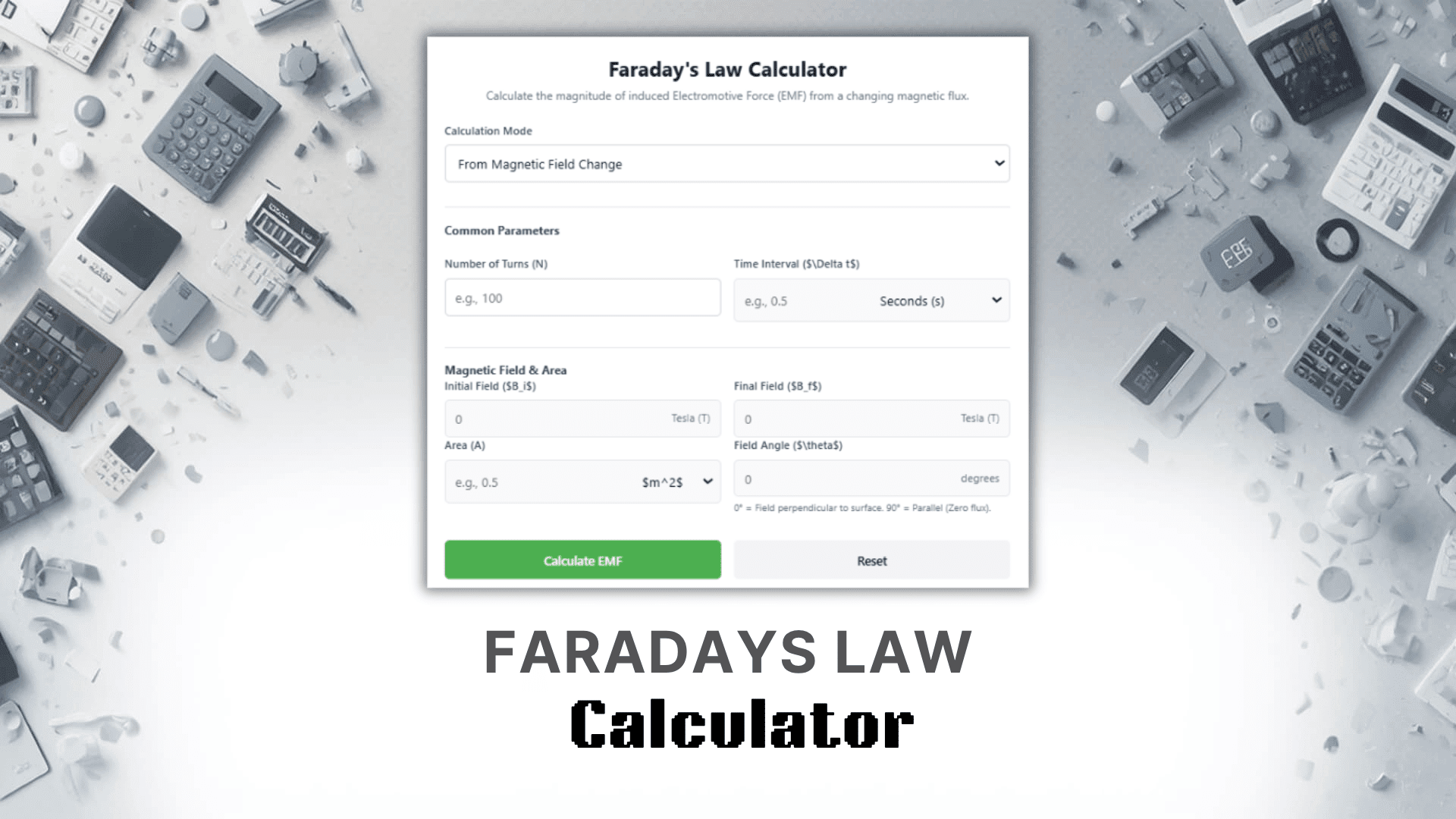 Faradays Law Calculator