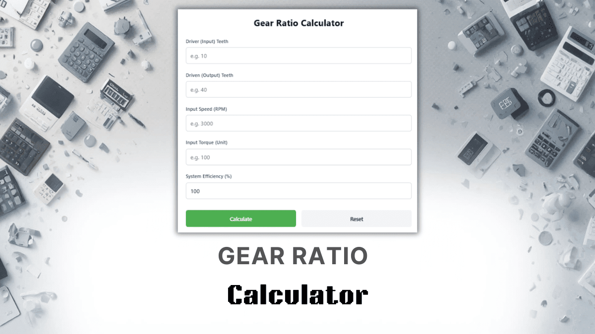 Gear Ratio Calculator