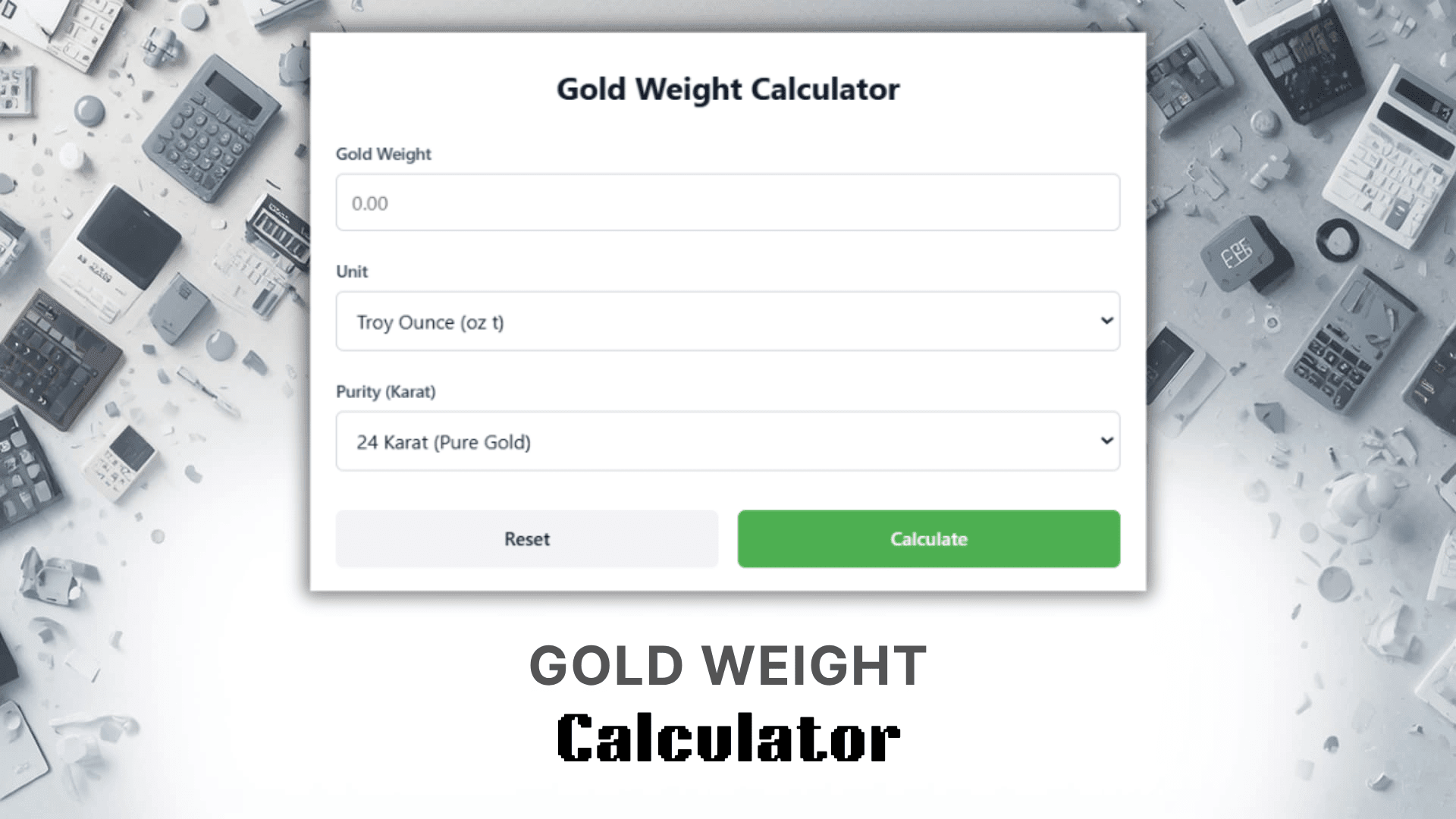 Gold Weight Calculator