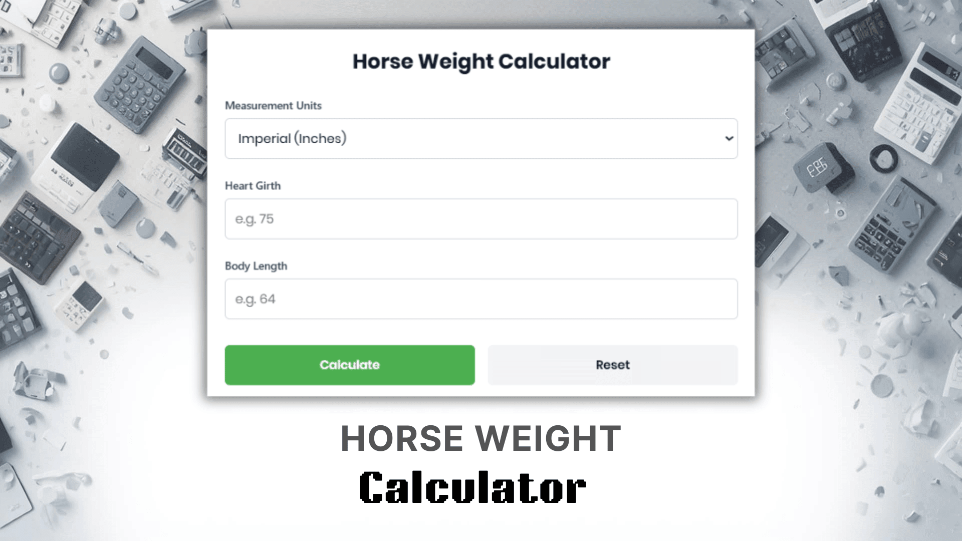 Horse Weight Calculator